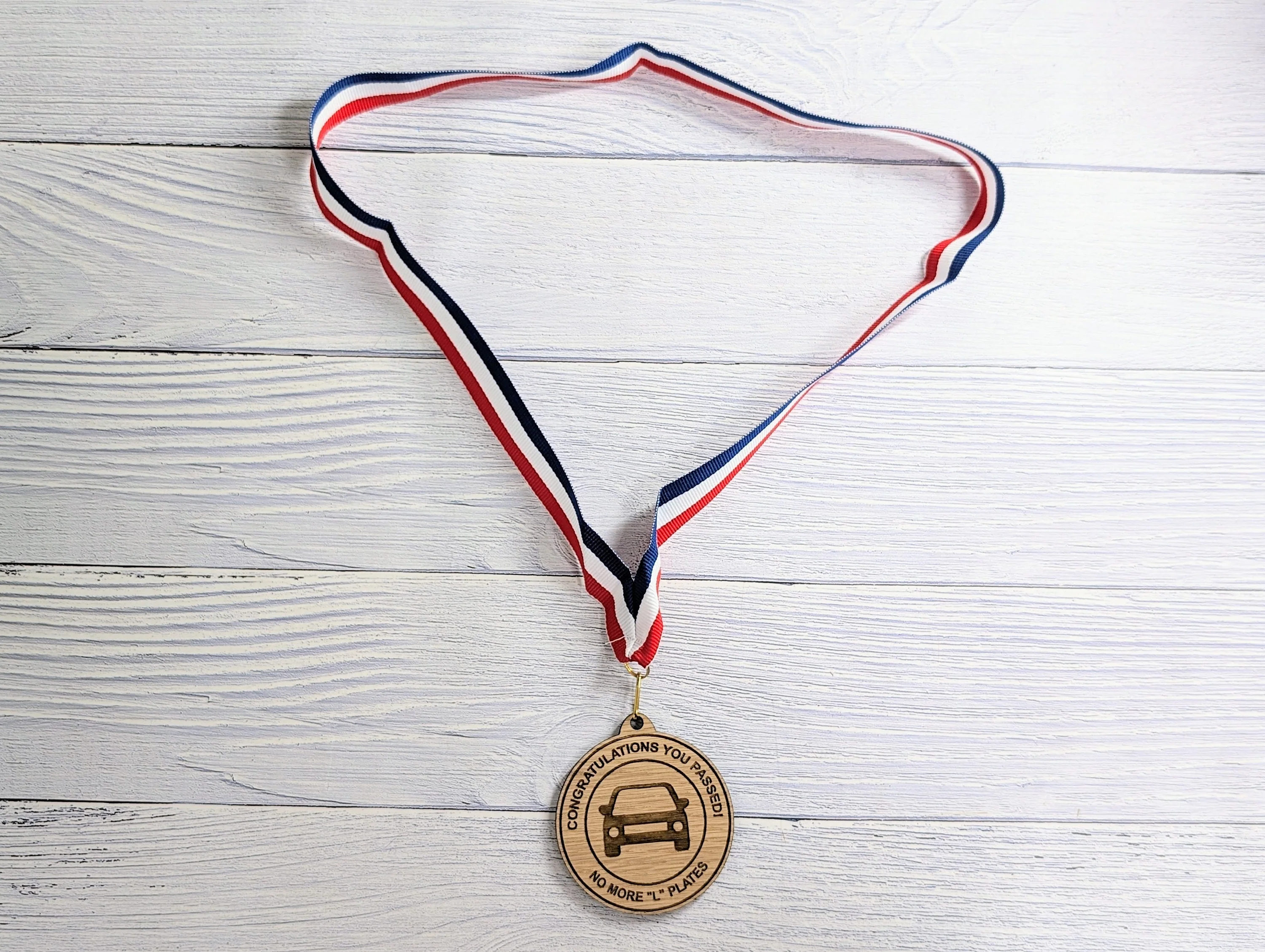 Humorous Driving Test Pass Wooden Medal - Congratulations You Passed - No More "L" Plates! - Image 4