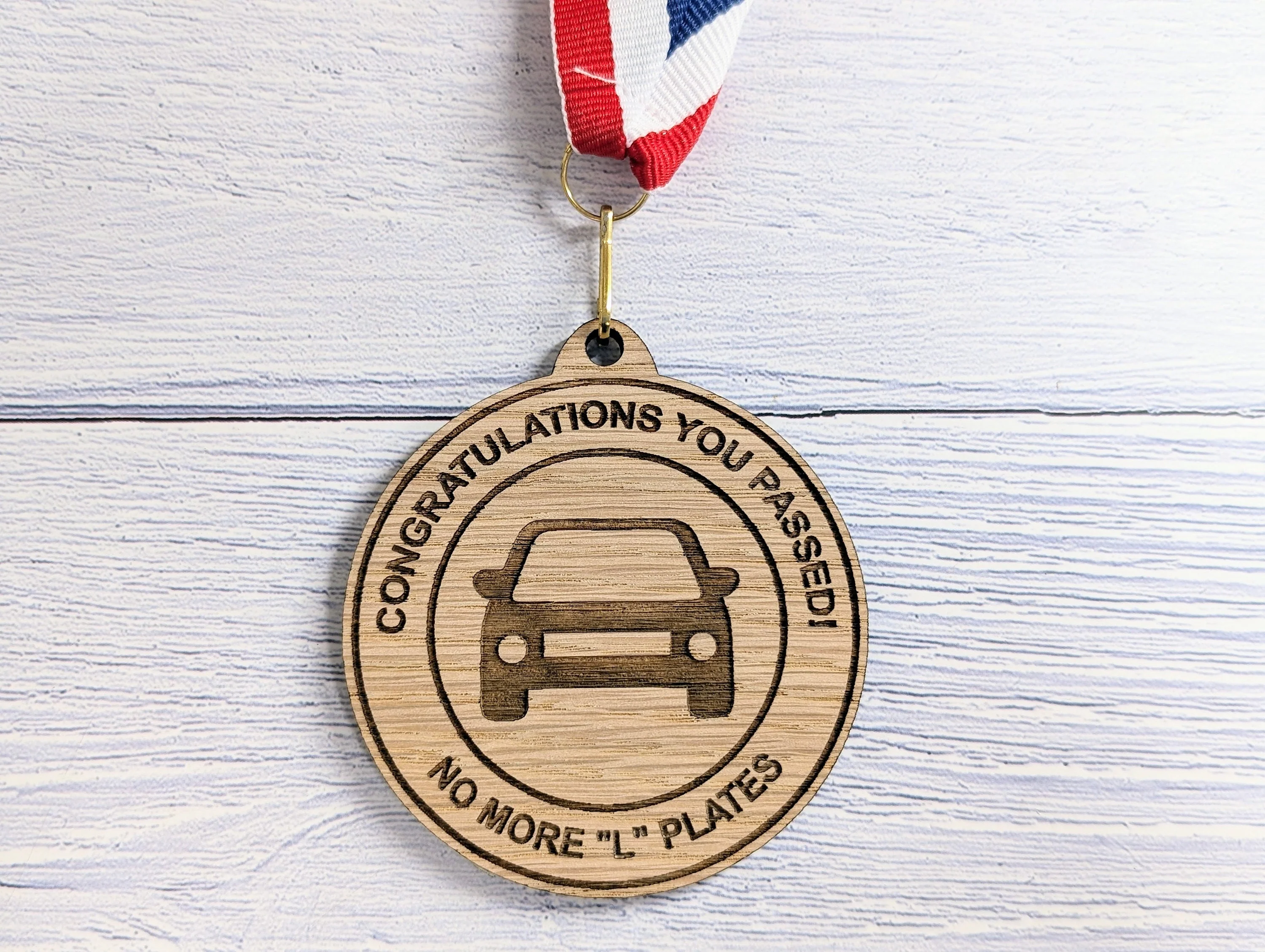 Humorous Driving Test Pass Wooden Medal - Congratulations You Passed - No More "L" Plates! - Image 5
