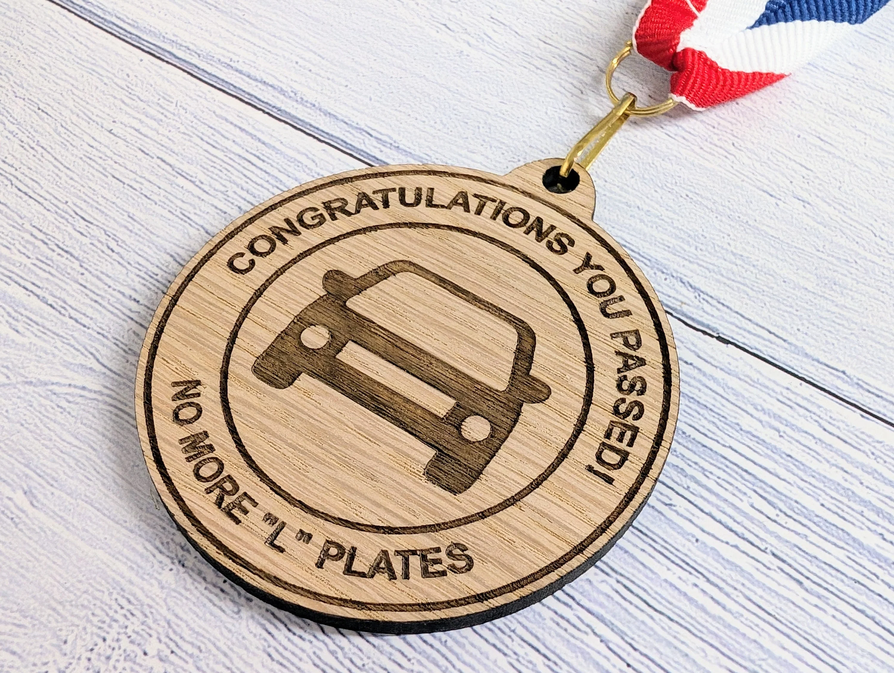 Humorous Driving Test Pass Wooden Medal - Congratulations You Passed - No More "L" Plates! - Image 6