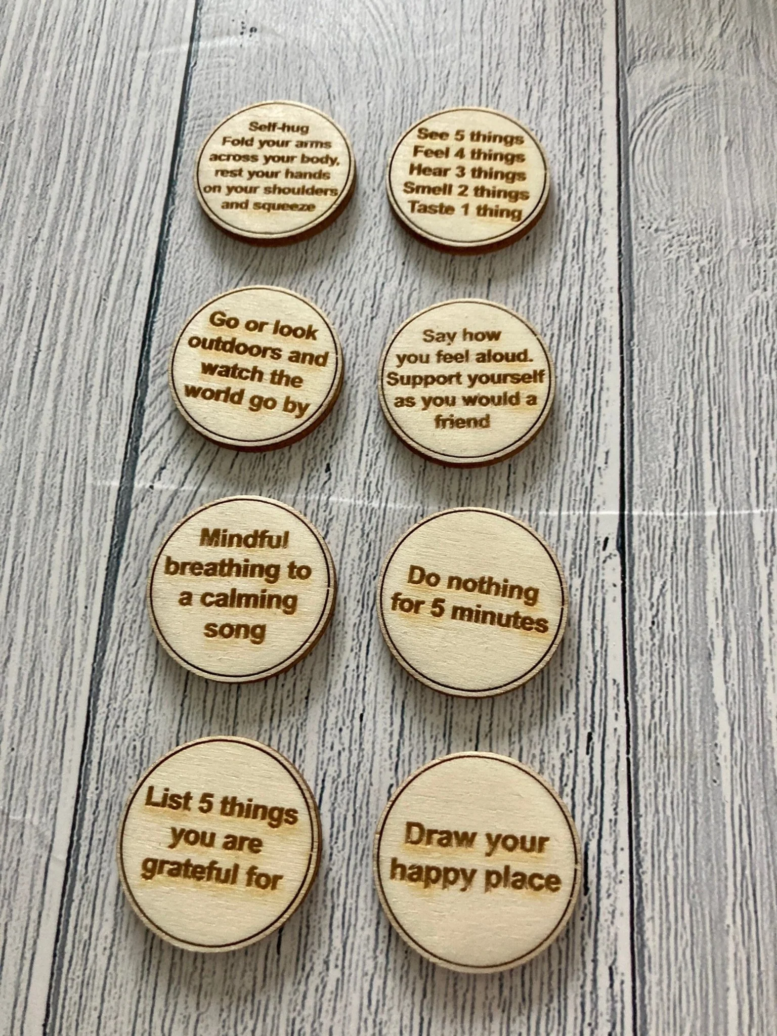 Inner Calm Coins, Pocket Anxiety Techniques, Mindfulness Gift - Image 3