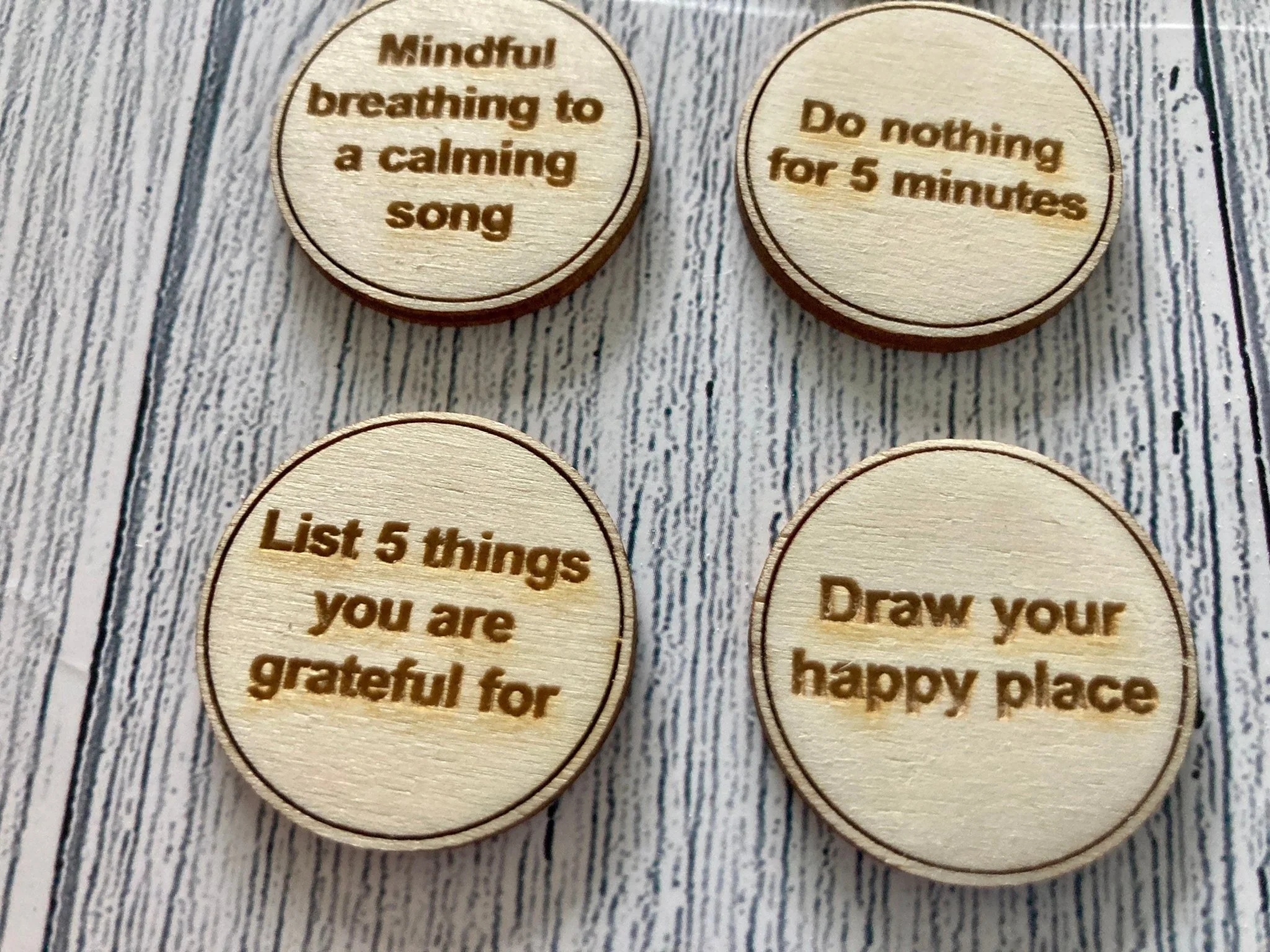 Inner Calm Coins with Pocket Anxiety Techniques, Mindfulness Gift, Thoughtful Gift, Anxiety Gift, Handmade Mental Health Gift - Image 5