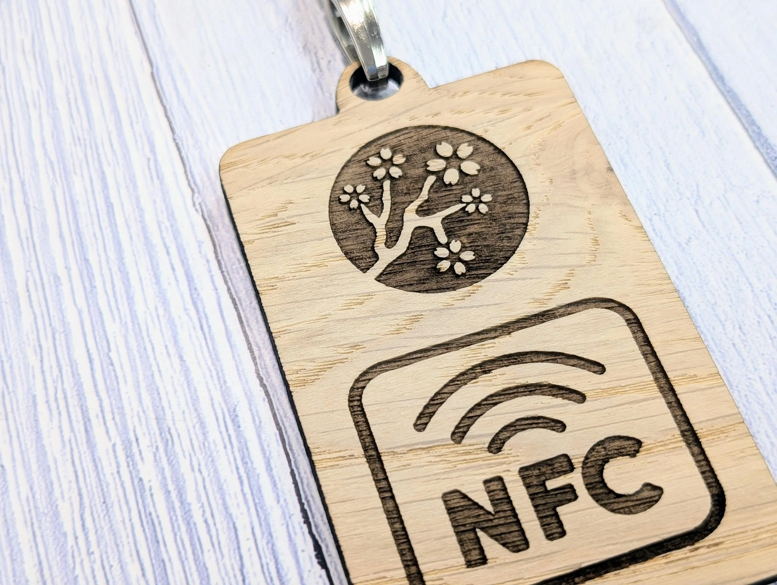 Interactive NFC Logo Wooden Badges with Eco Lanyards - Personalised NFC Link, Custom Branded Event Staff Badges, Exhibition Promotional - Image 7