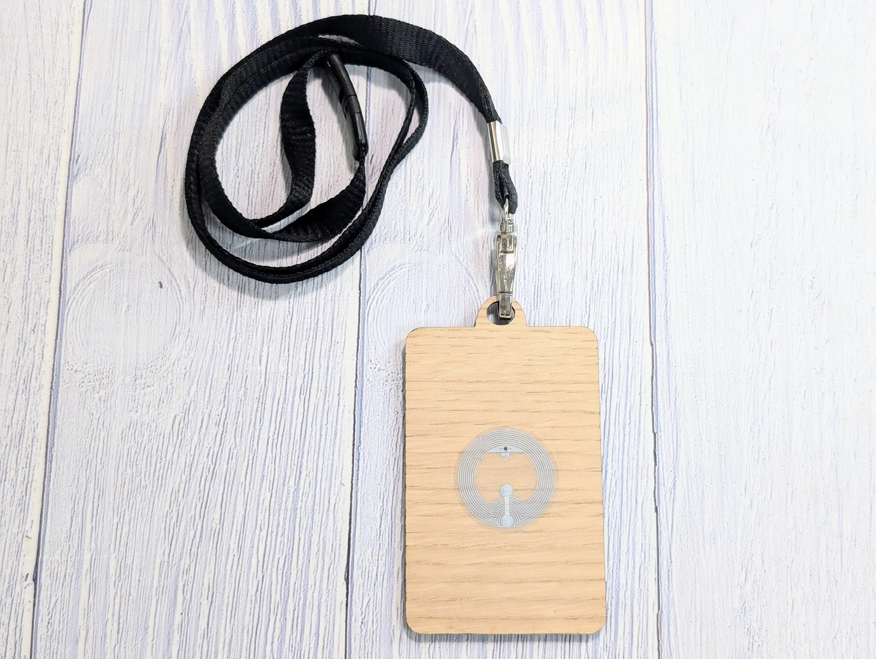 Interactive NFC Wooden Portrait Name Badges with Eco Lanyards - Personalised Name, Company, NFC Link, Logo - Event, Exhibition Badges - Image 6
