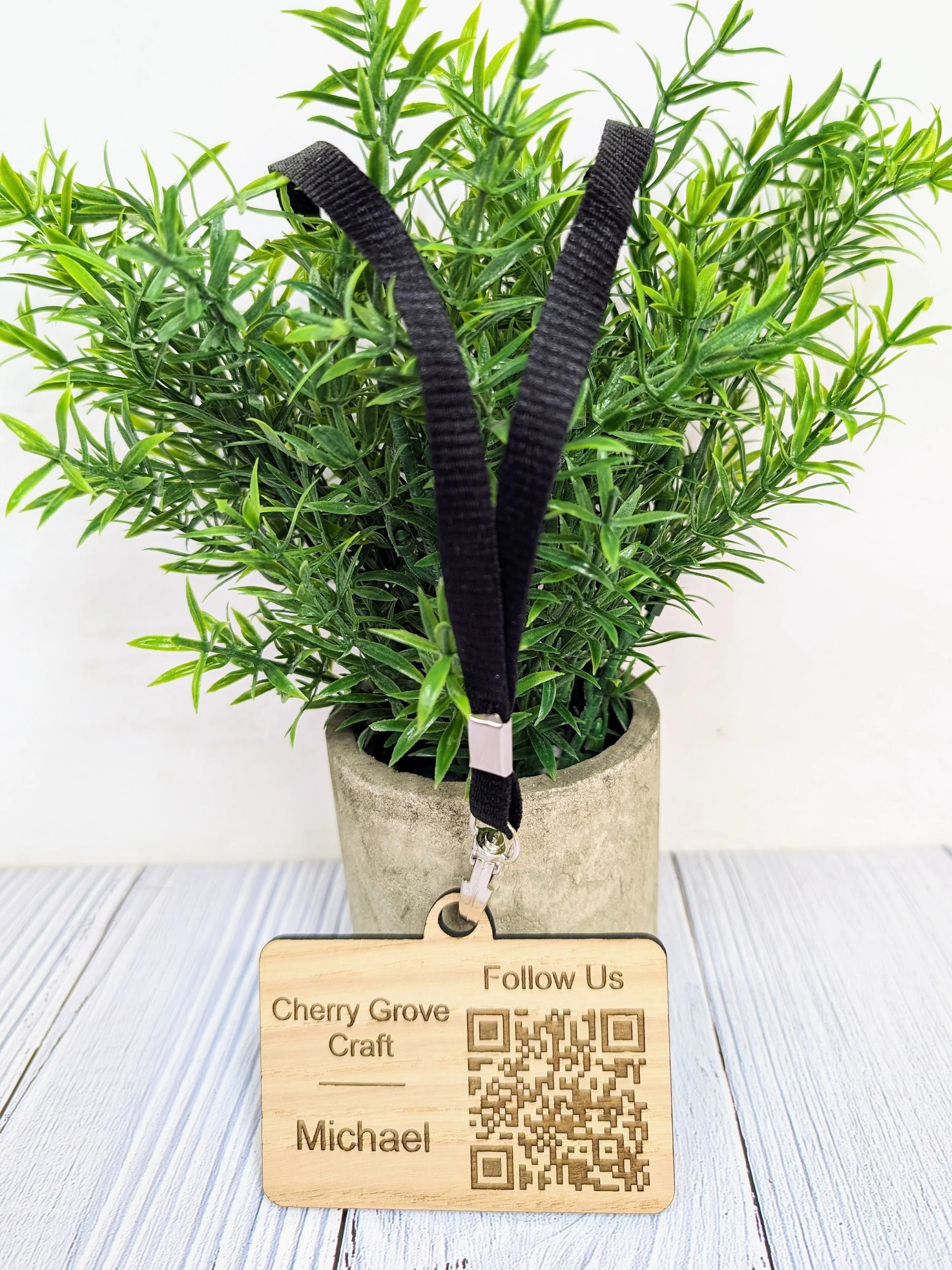Interactive QR Code Eco-Friendly Name Badges with Eco Lanyards - Personalised Staff Name, Company Name or Logo - Event, Exhibition Badges - Image 9