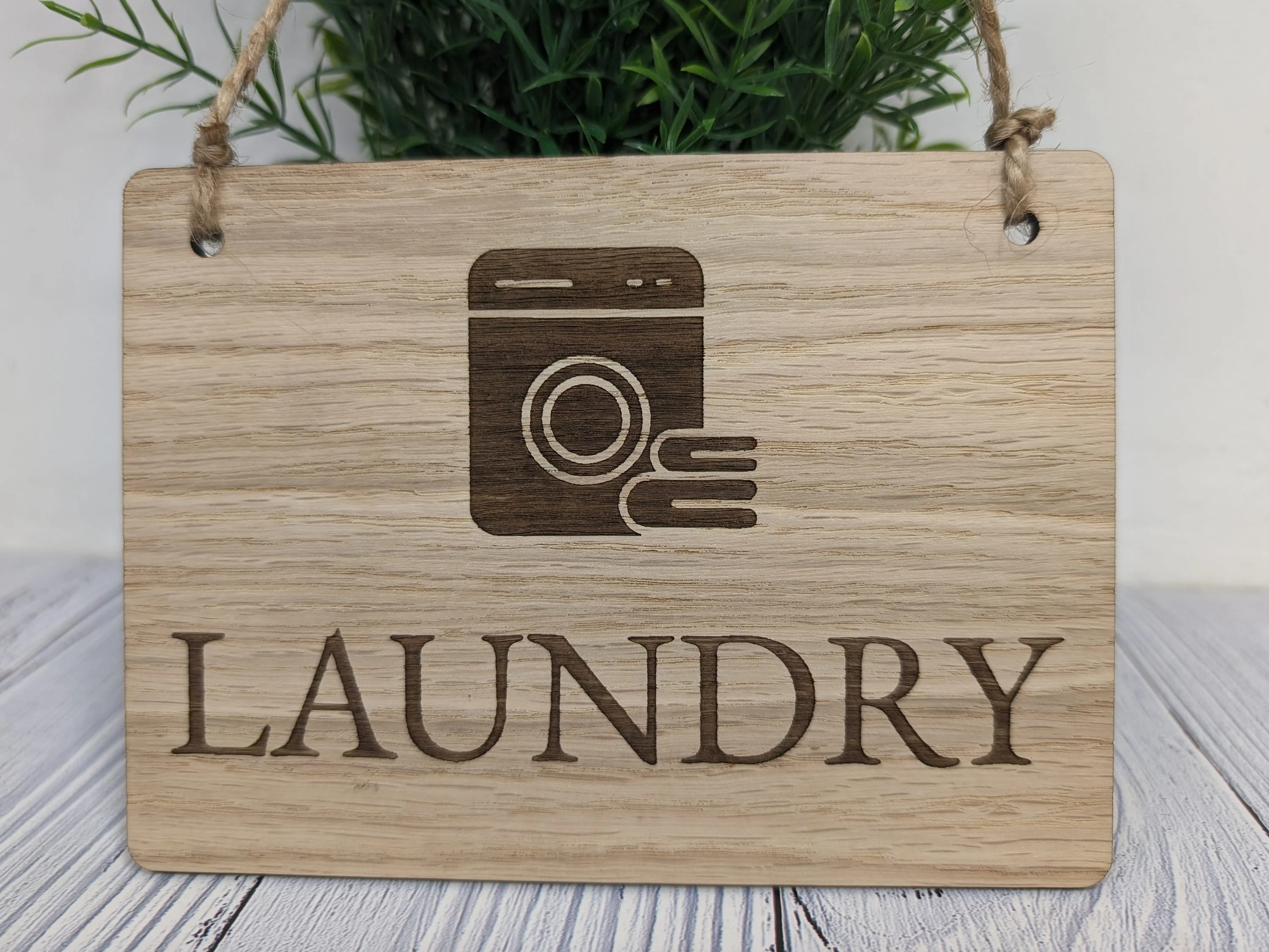 Laundry Wooden Sign - Image 2