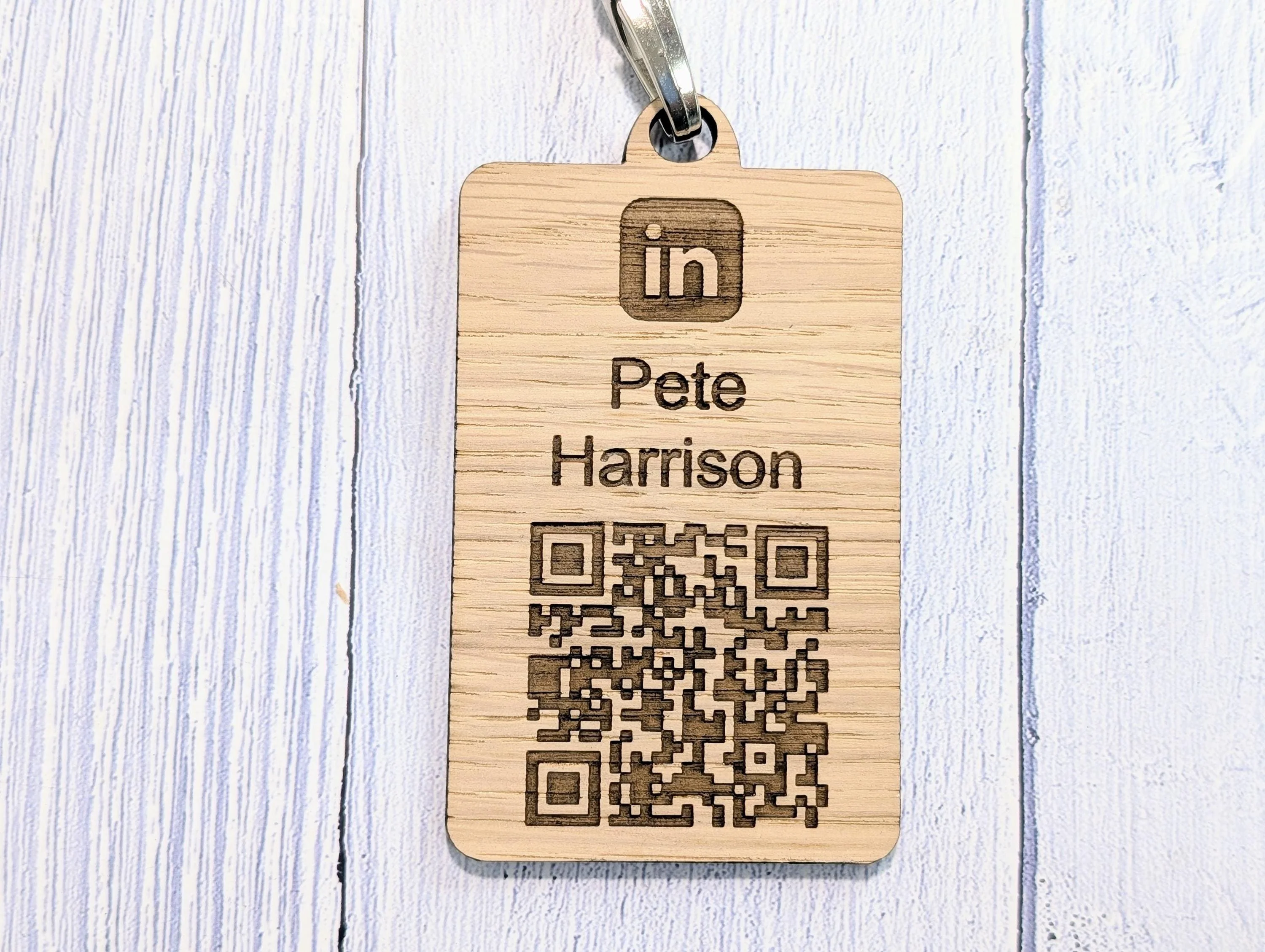 LinkedIn Name Badges with Eco Lanyards - Personalised Name, The QR Code Points to Your LinkedIn Profile - Eco-Friendly Event, Exhibition - Image 3