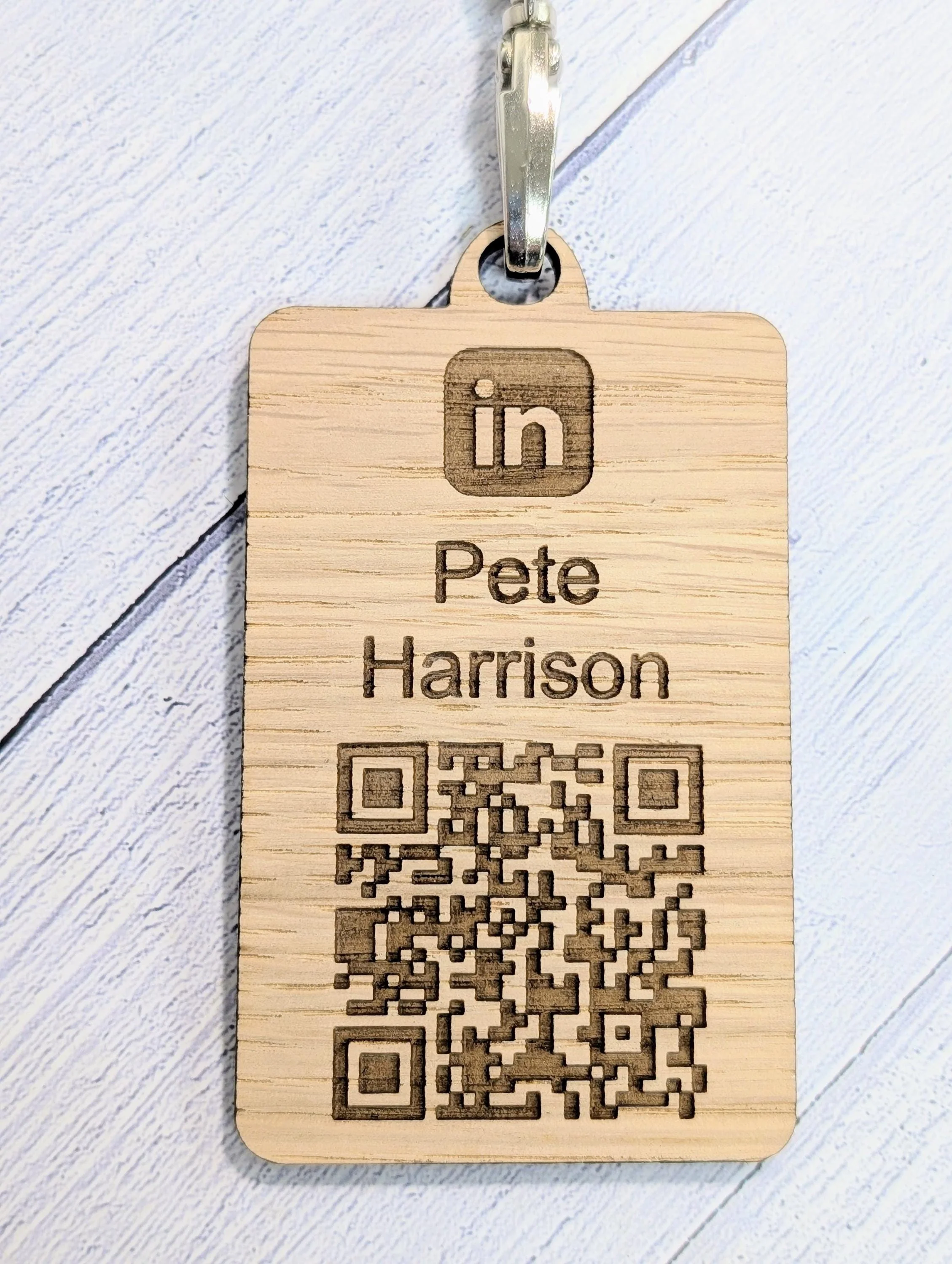 LinkedIn Name Badges with Eco Lanyards - Personalised Name, The QR Code Points to Your LinkedIn Profile - Eco-Friendly Event, Exhibition - Image 9