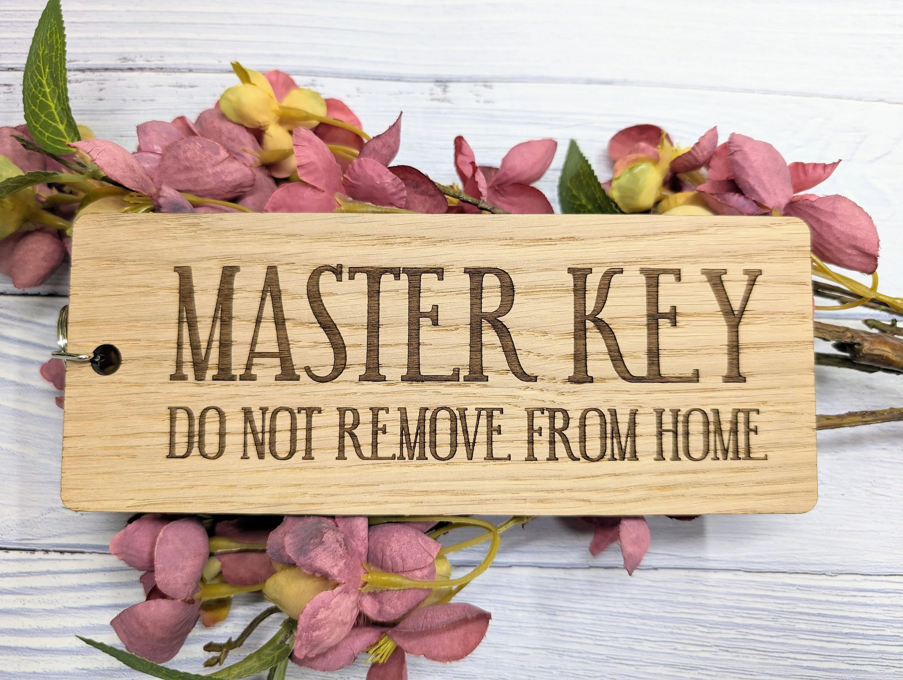 Master Key Wooden Keyring - 'Do Not Remove From Home' - Image 5