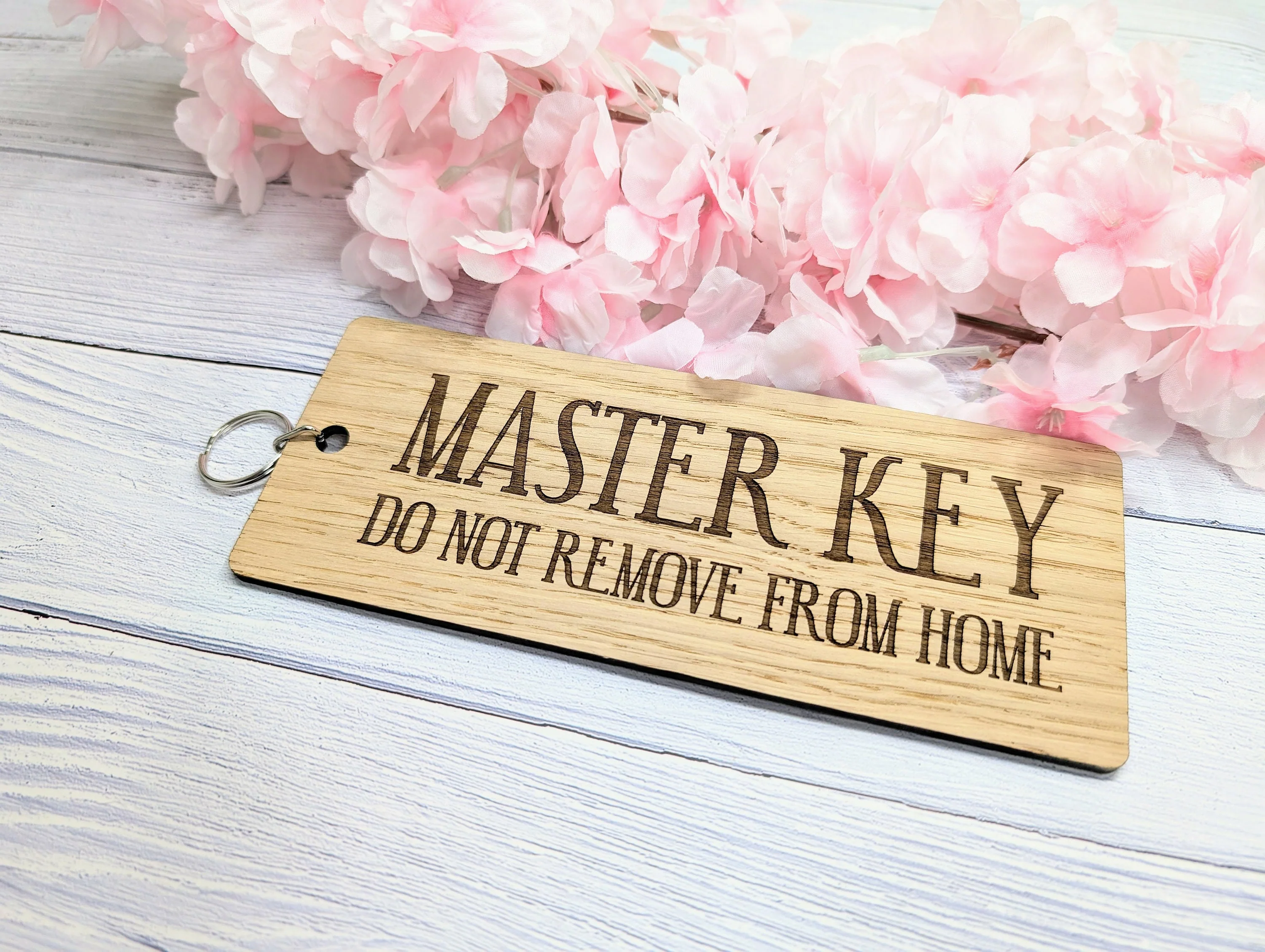 Master Key Wooden Keyring - 'Do Not Remove From Home' - Image 7