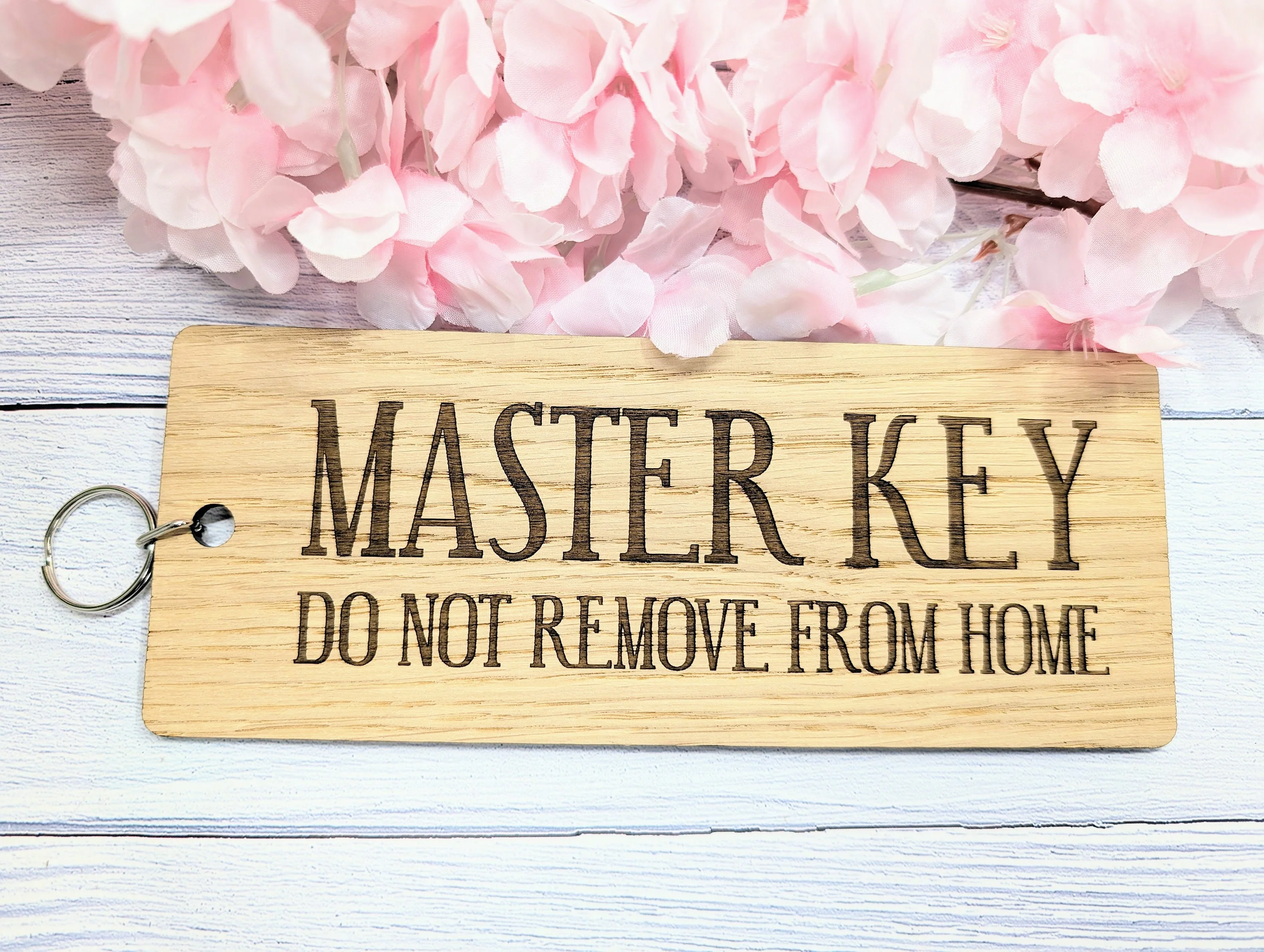Master Key Wooden Keyring - 'Do Not Remove From Home' - Image 9