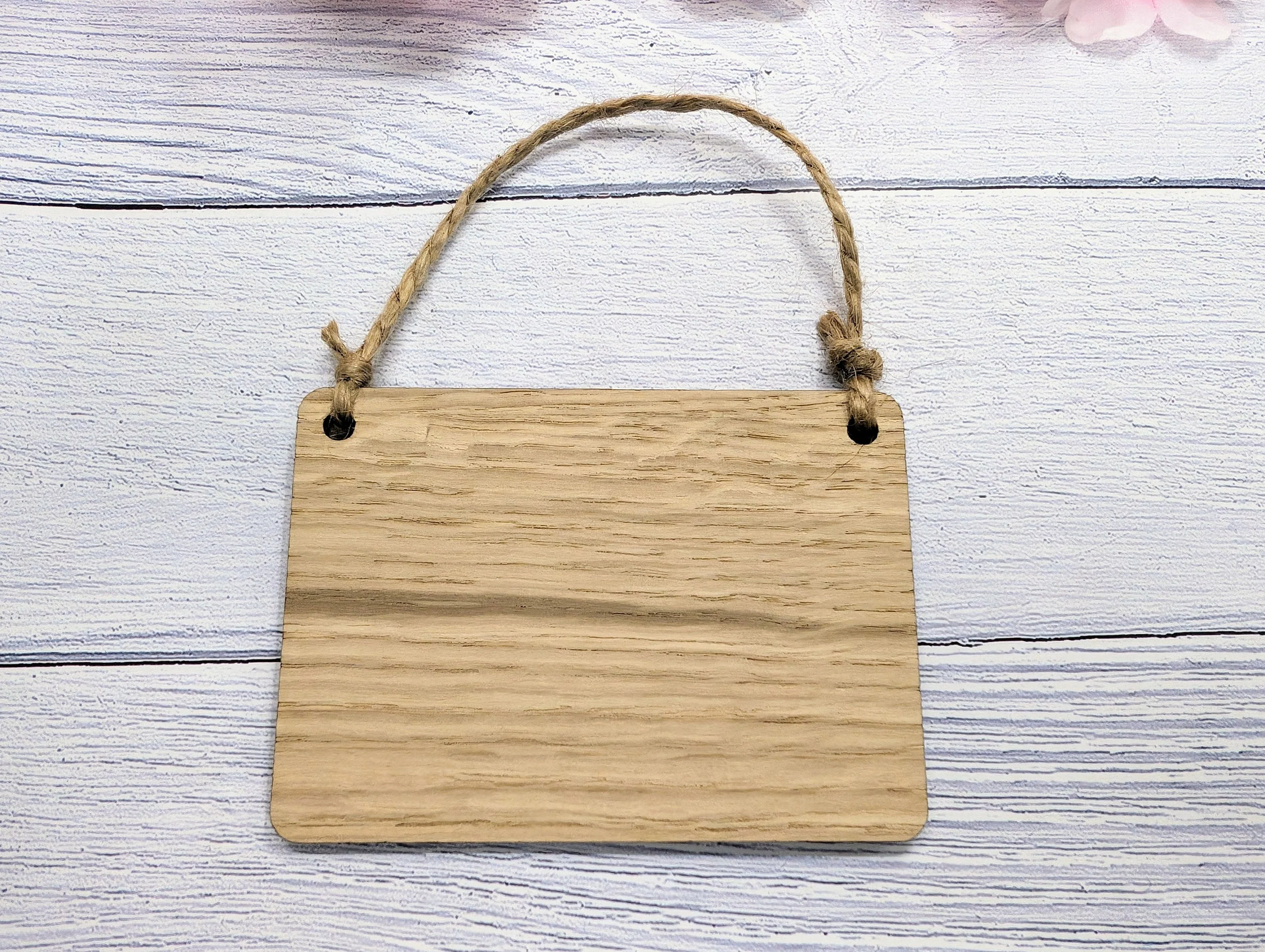 New Year, Fresh Start Oak Sign - Customisable, Motivational 2024 Decor - Image 5