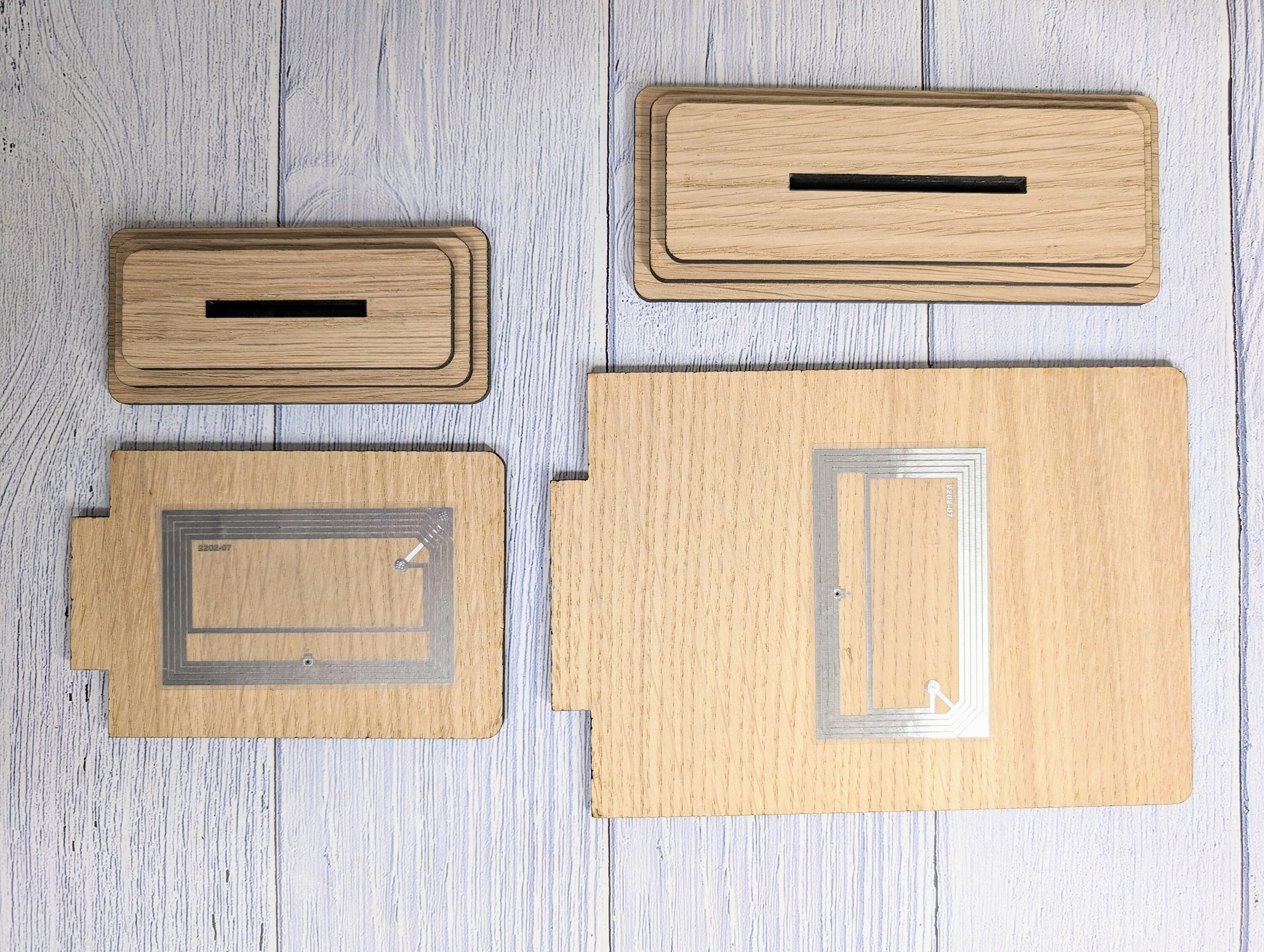 NFC 'Tap Here' Wooden Follow Us Sign - Personalised Logo, Eco-Friendly, Handmade, Social Media Link, NFC tag, 2 Sizes, Custom Signage - Image 9