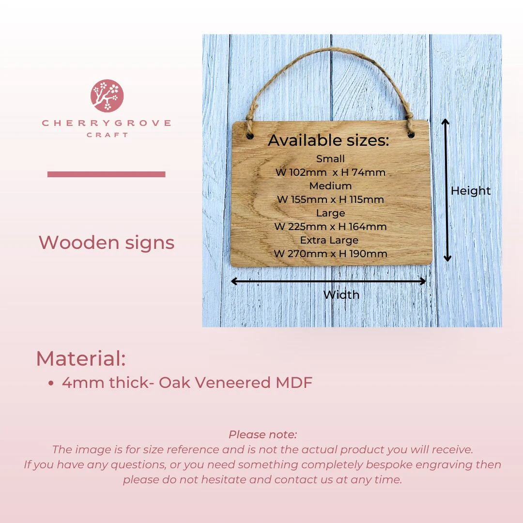 No Wellies Beyond This Point - Wooden Sign | Wooden Hanging Sign | Gardeners Sign | Utility Room Sign | Guest Sign - Image 7