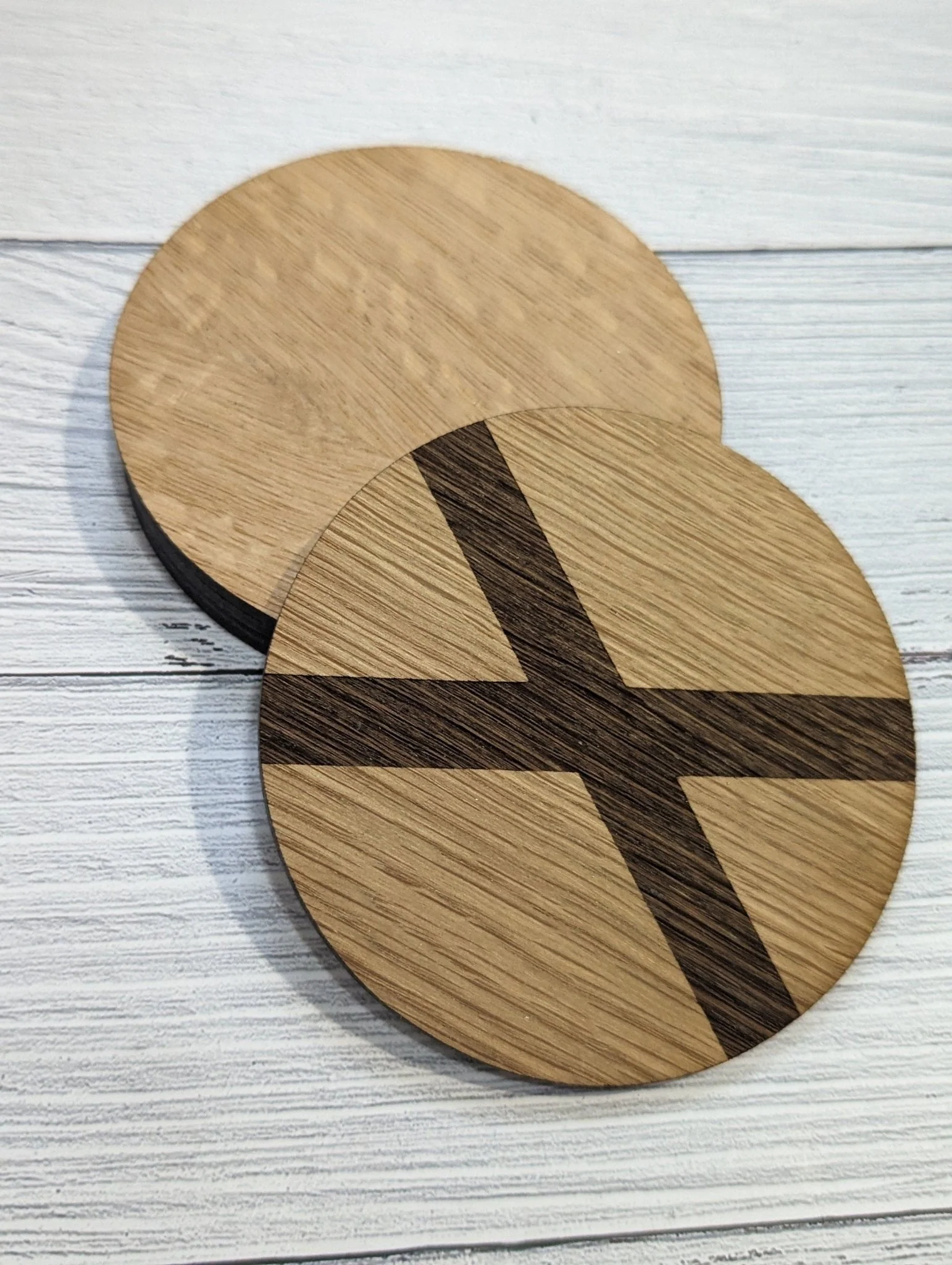 Northern Ireland Coasters, Irish Gifts, Oak - Image 3
