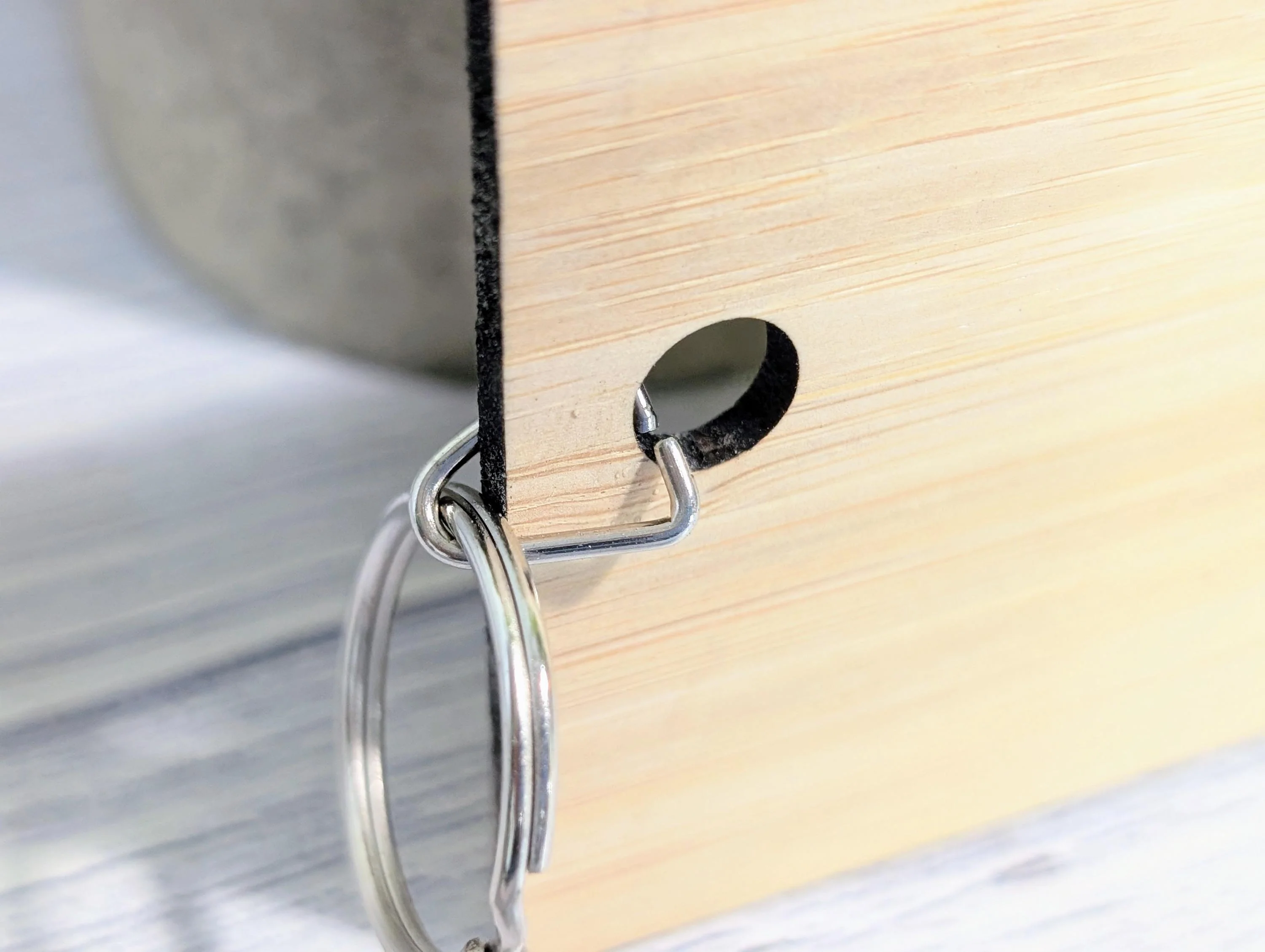 Not Your Keys - Extra-Large Bamboo Keyring 200x80mm | Funny Engraved Eco Gift | Sustainable Oversized Wooden Key Accessory for Home & Office - Image 5