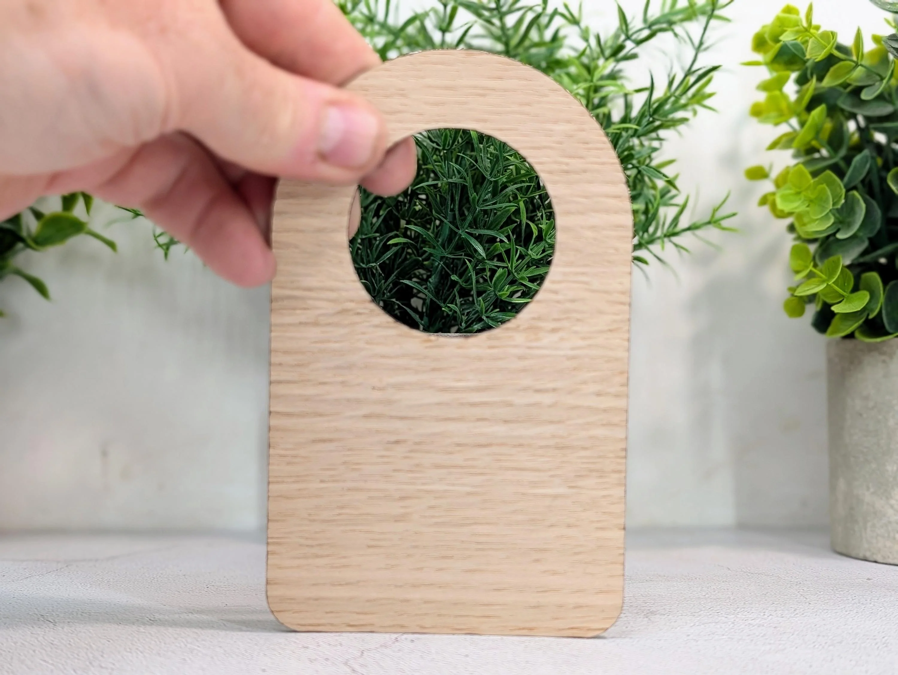 Out of Order Door Hanger – Oak Veneered Wooden Sign for Toilets, Rooms or Equipment, Indoor Use, Handmade from Wood - Image 3