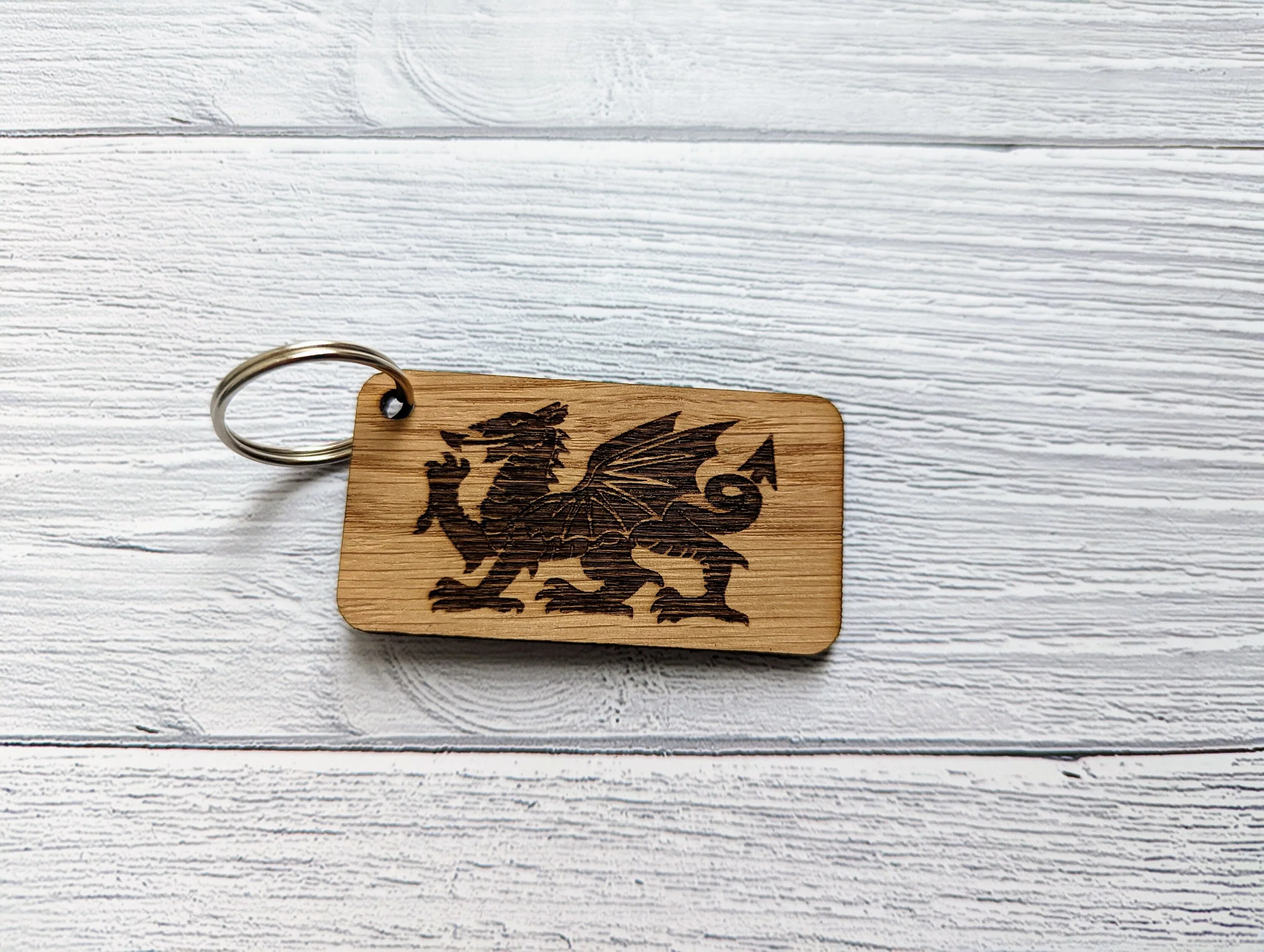 Patriotic Wooden Flag Keyrings, Union Jack, Welsh, Scottish, Irish & English Gifts, Oak - Image 7