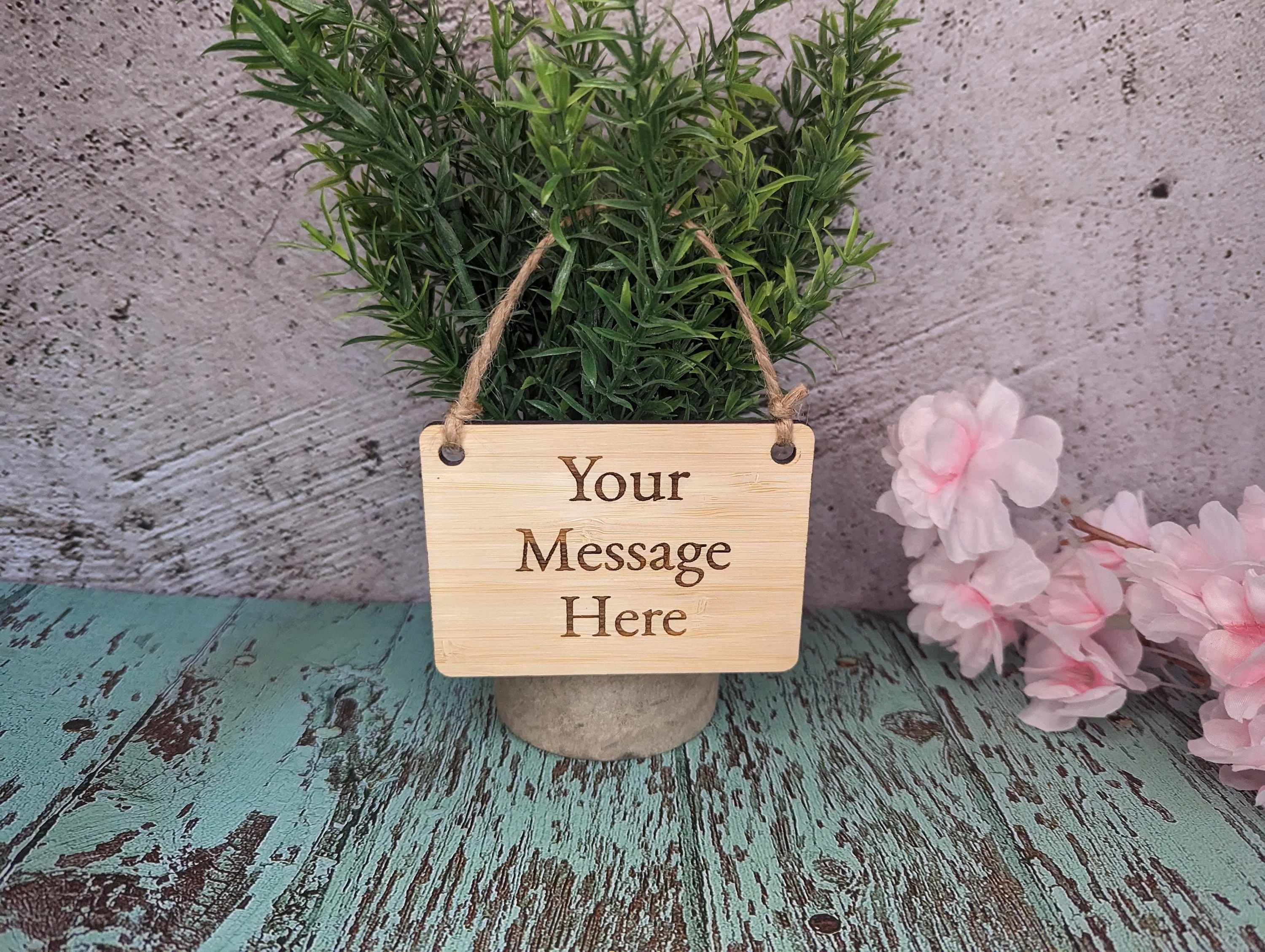 Personalised Bamboo Sign | Bamboo Indoor Signage | Sustainable Outdoor Signage | Eco-Friendly Custom Sign | Hanging Sign - Image 5