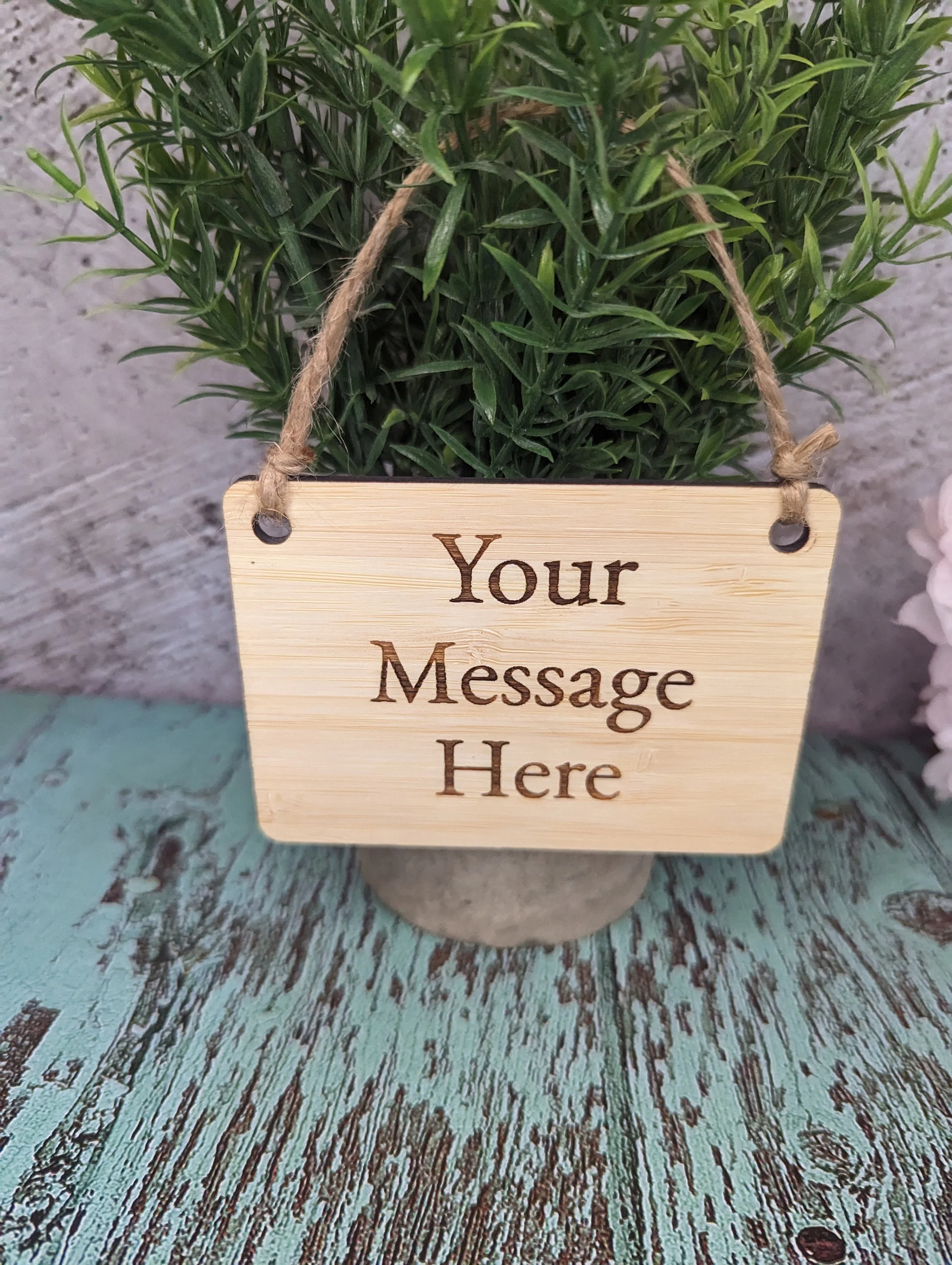 Personalised Bamboo Sign | Bamboo Indoor Signage | Sustainable Outdoor Signage | Eco-Friendly Custom Sign | Hanging Sign - Image 6
