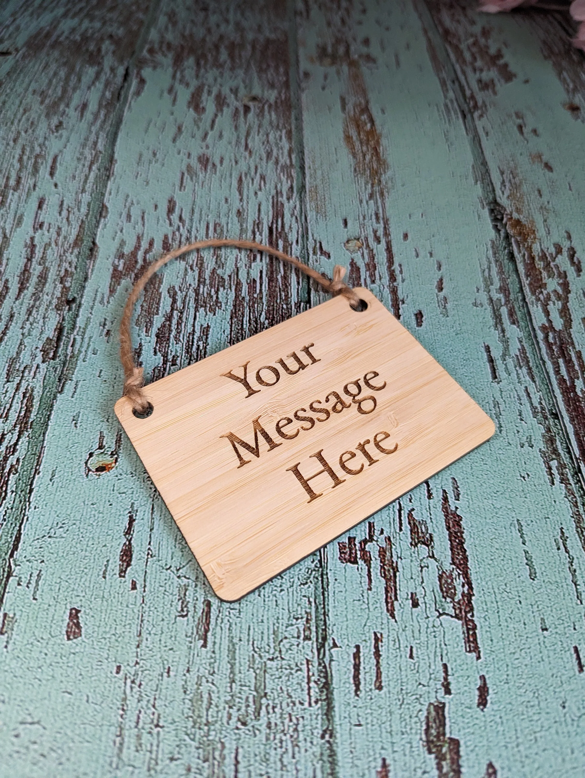 Personalised Bamboo Sign | Bamboo Indoor Signage | Sustainable Outdoor Signage | Eco-Friendly Custom Sign | Hanging Sign - Image 7