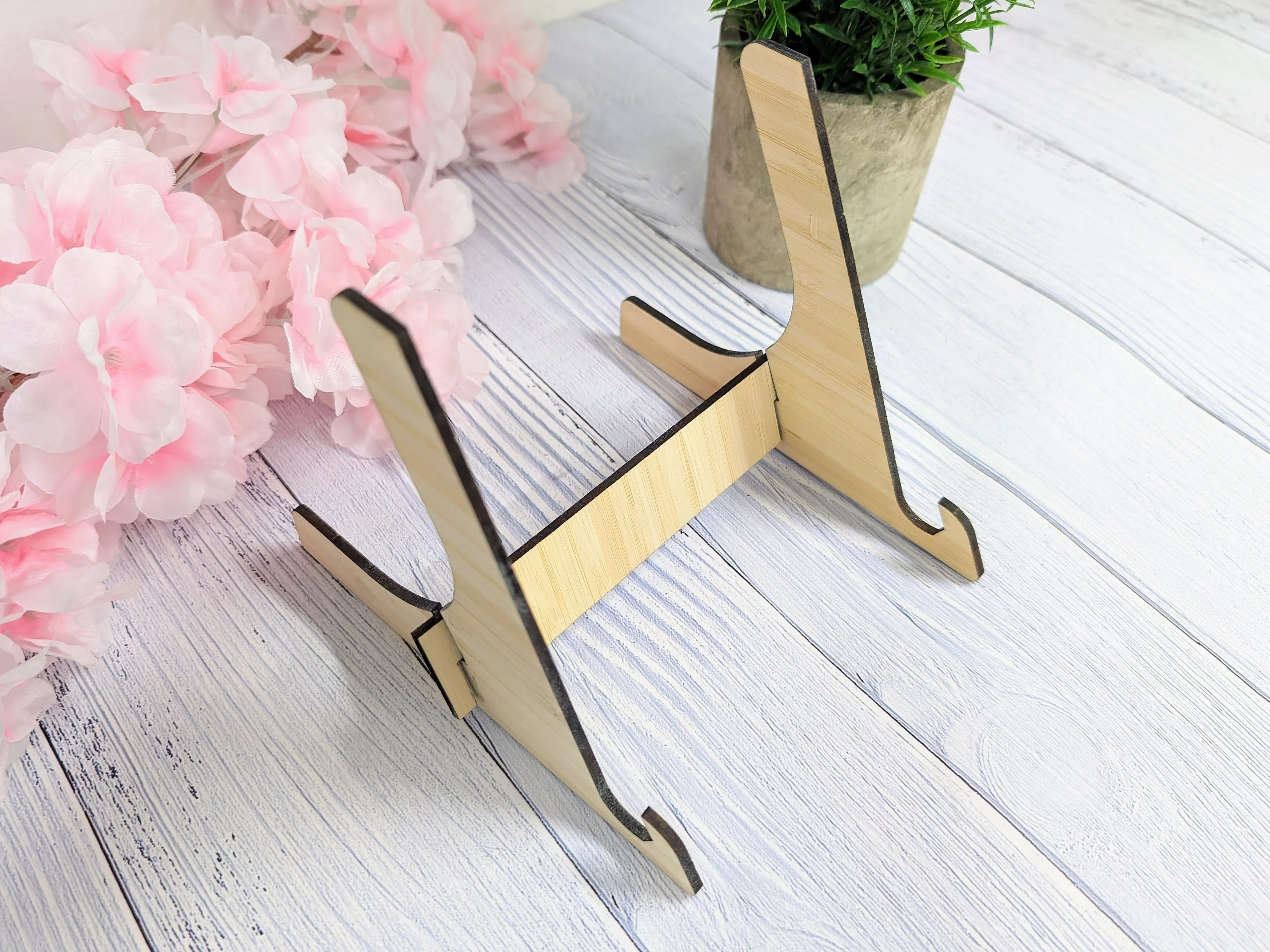 Personalised Bamboo Sign with Optional Stand | Freestanding Sign with Stand | Bamboo Table Sign | Eco Signs | Eco-Friendly Business Signage - Image 4