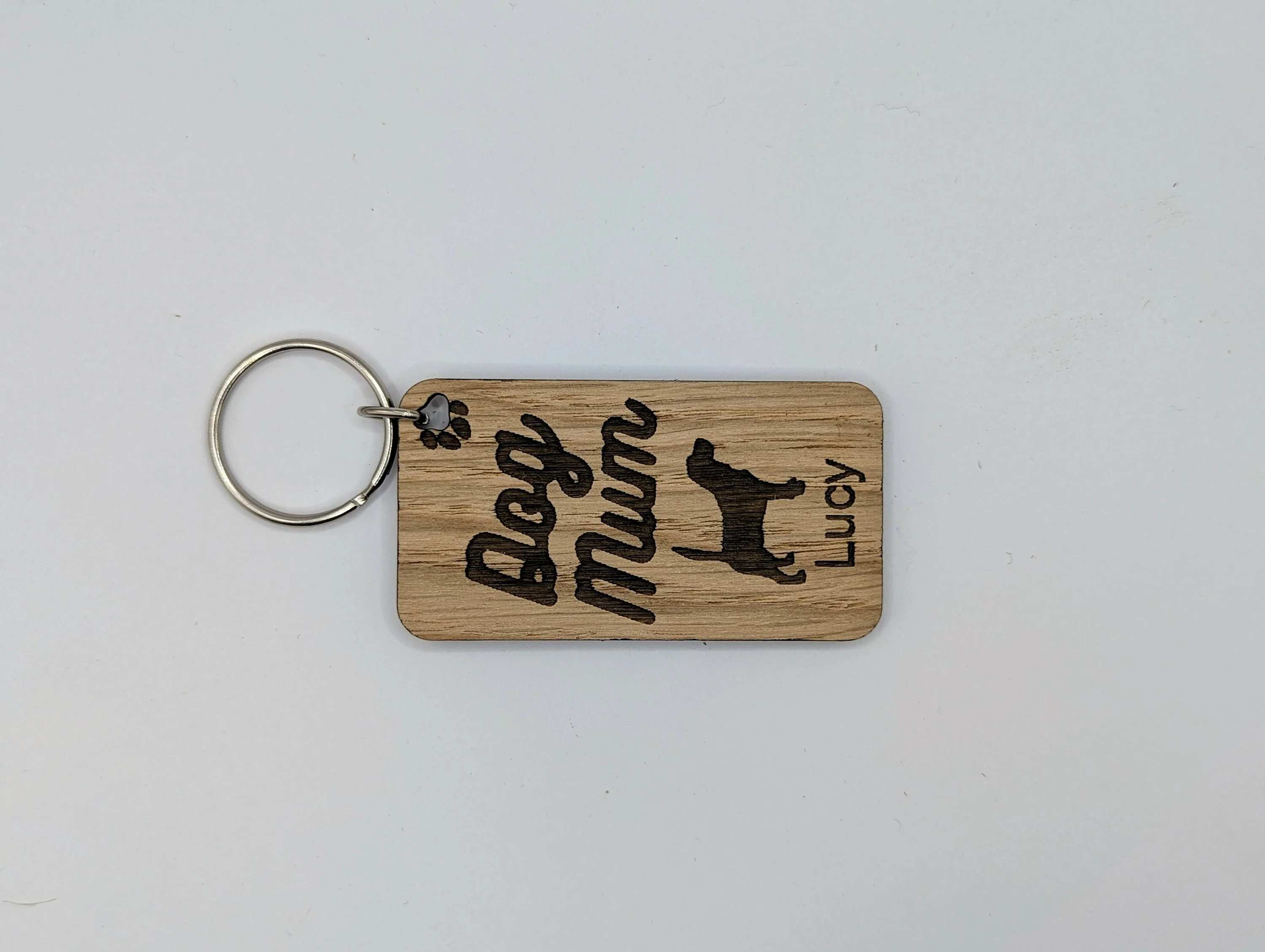 Personalised Beagle Dog Mum Wooden Keyring | Oak Dog Keychain | Gift For Beagle Parent | Doggy Key Tag Gift - Image 10