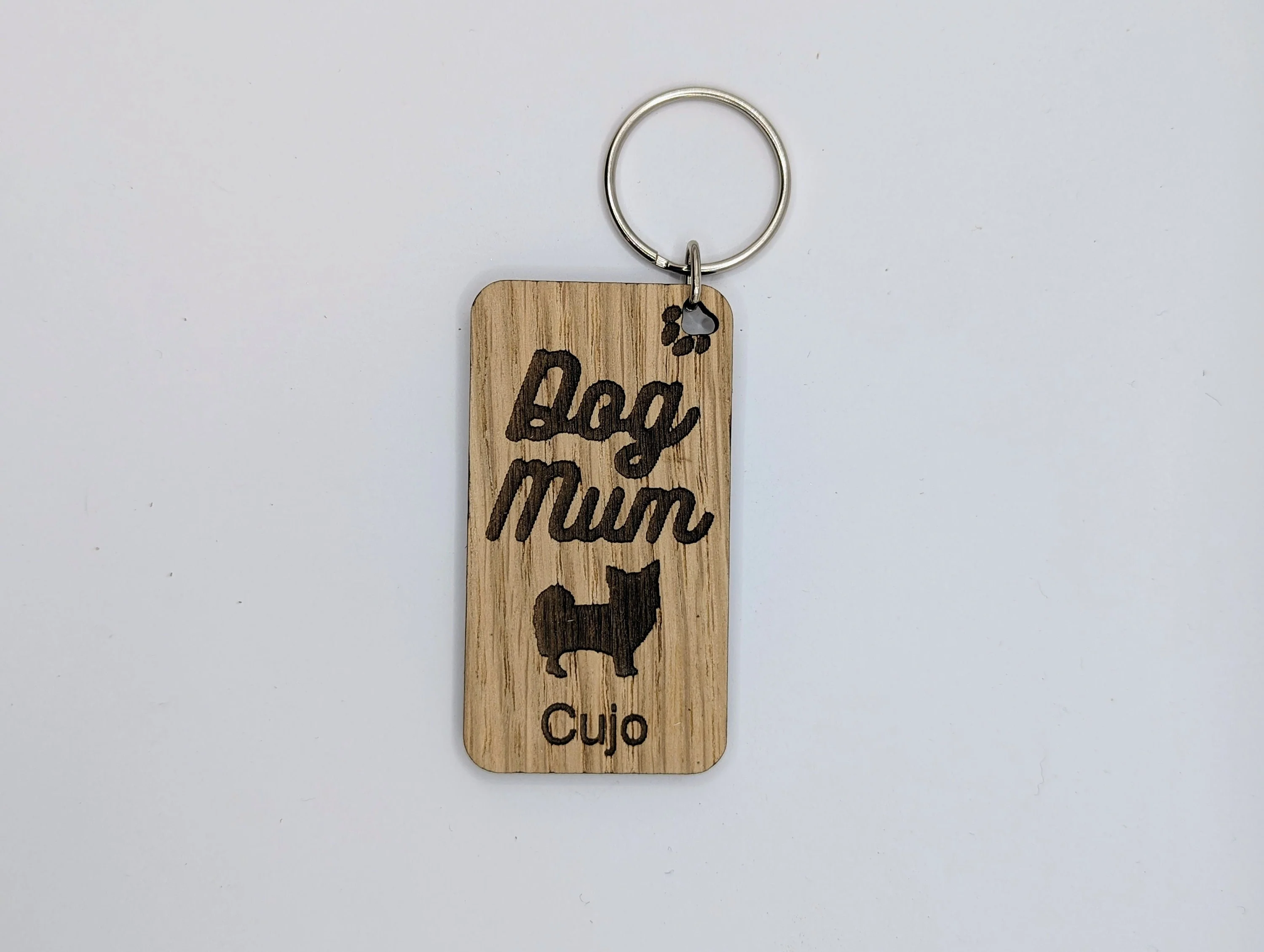 Personalised Chihuahua Dog Mum Wooden Keyring | Oak Dog Keychain | Gift For Chihuahua Parent | Doggy Key Tag Gift - Image 10