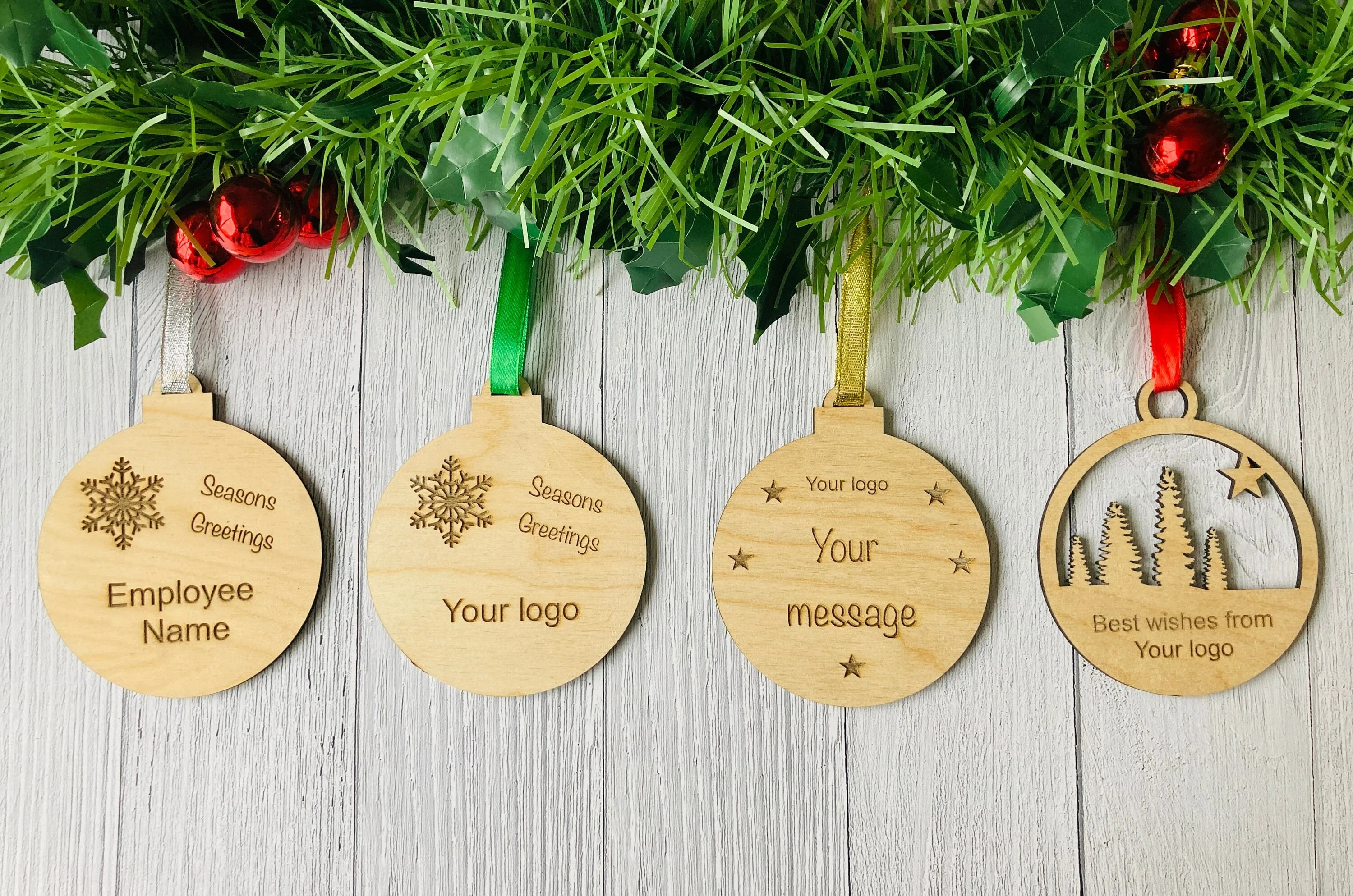 Personalised Christmas Bauble Decoration | Branded decoration | Employee Gift | Bulk - Image 4