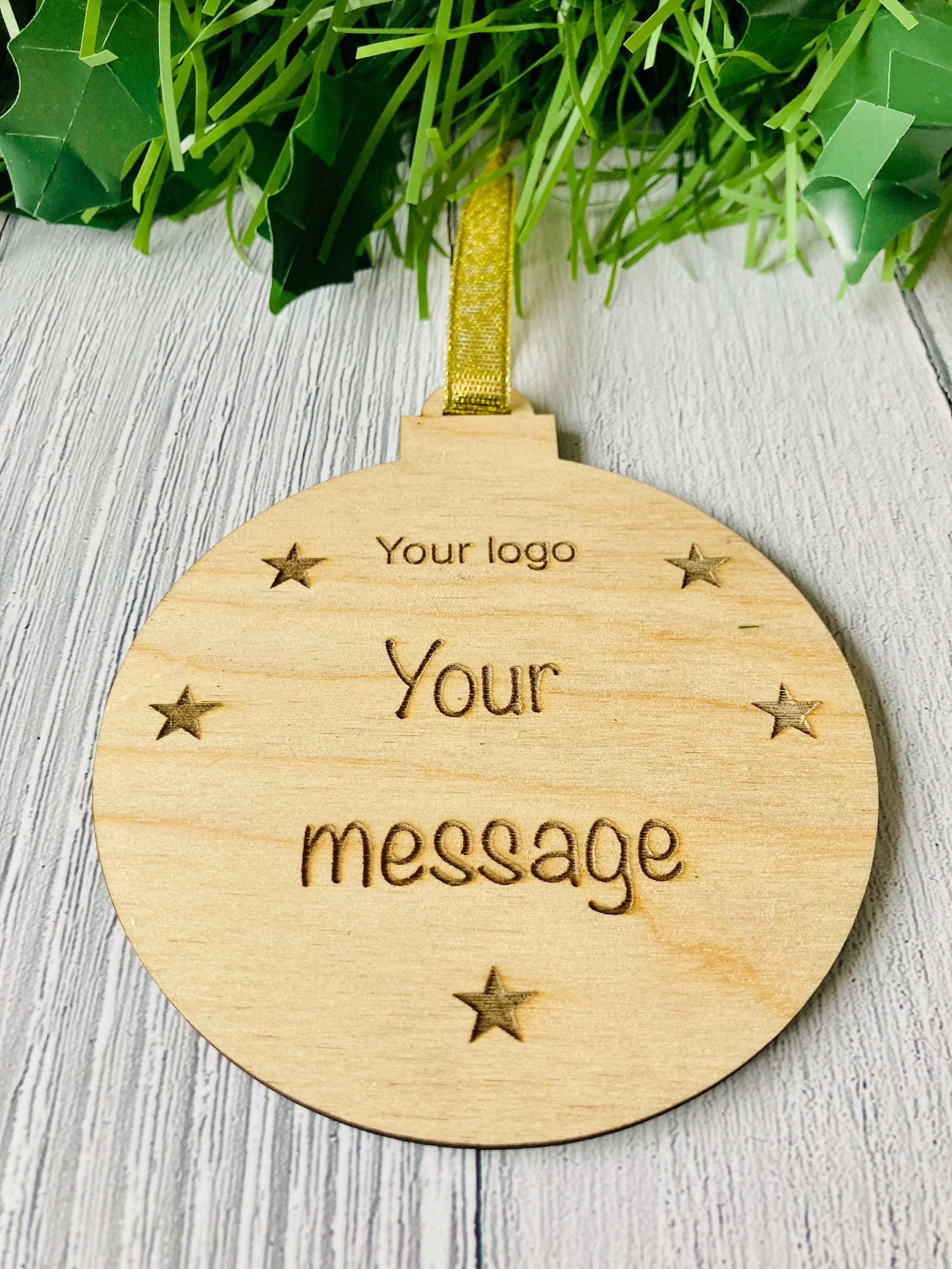 Personalised Christmas Bauble Decoration | Branded decoration | Employee Gift | Bulk - Image 6