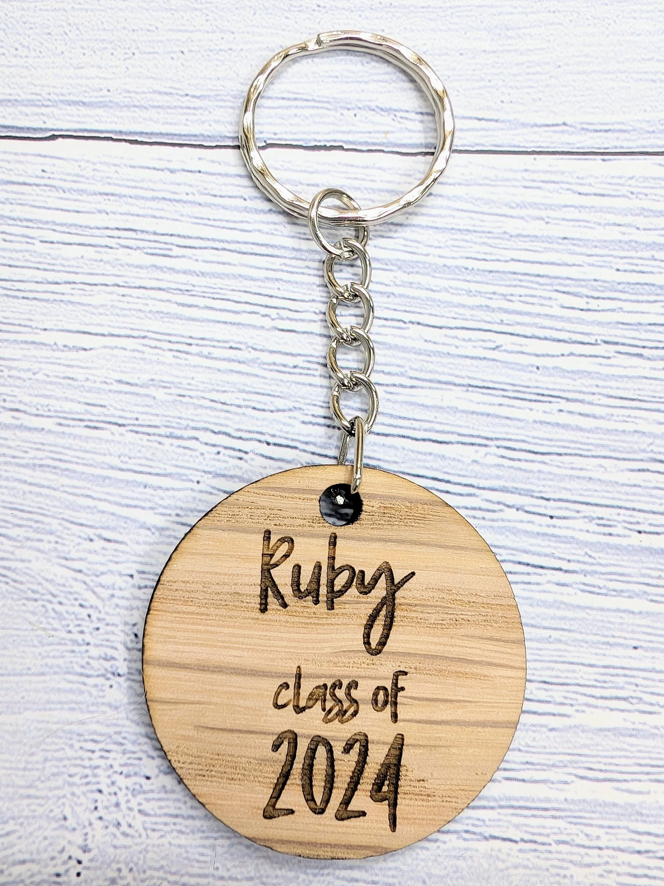 Personalised "Class of" Student Keyrings, Oak School Key Chains, Students Gifts | Gifts from Teacher, End of Term, End-of-Year, Custom Names - Image 2