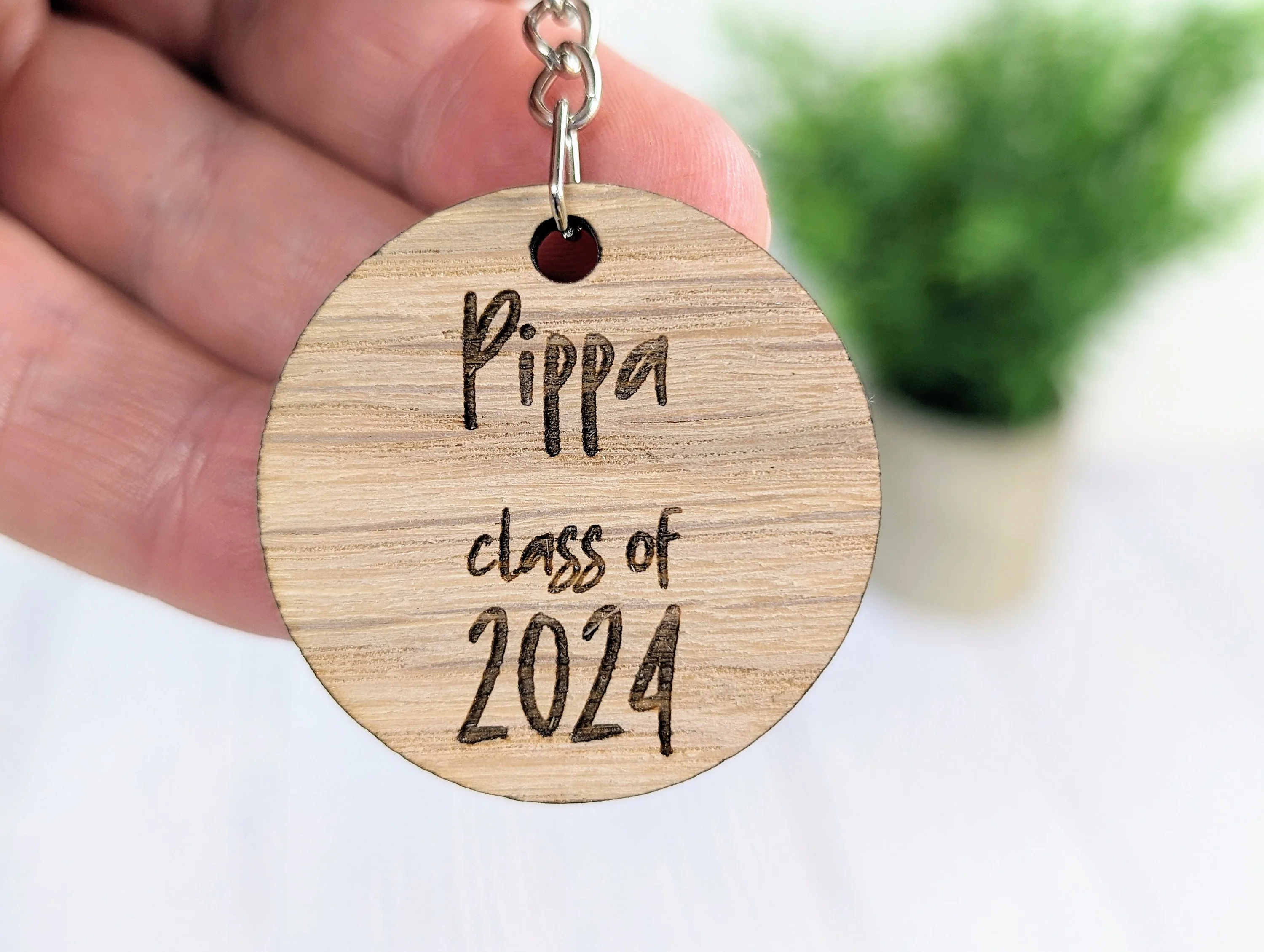 Personalised "Class of" Student Keyrings, Oak School Key Chains, Students Gifts | Gifts from Teacher, End of Term, End-of-Year, Custom Names - Image 5