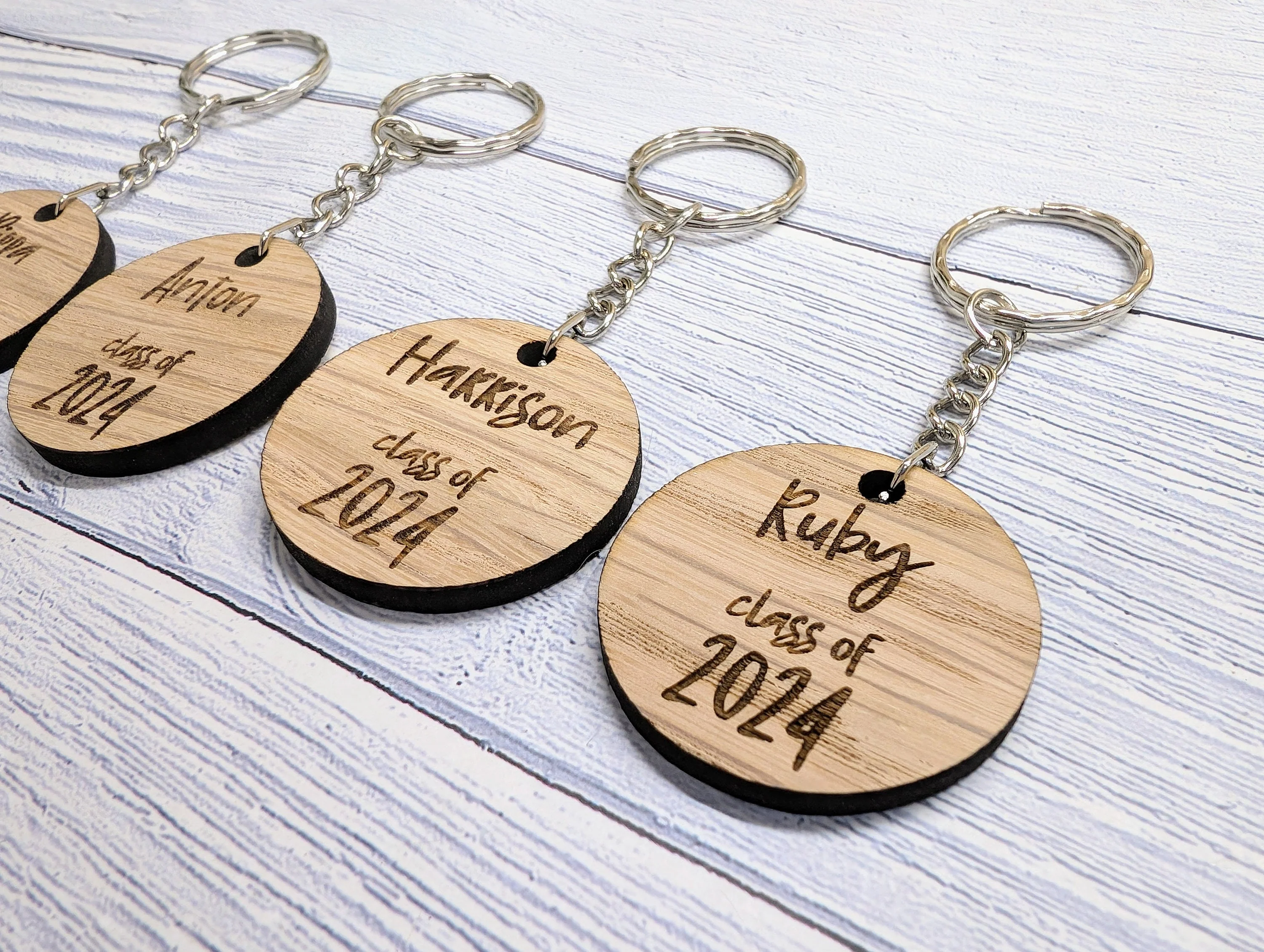 Personalised "Class of" Student Keyrings, Oak School Key Chains, Students Gifts | Gifts from Teacher, End of Term, End-of-Year, Custom Names - Image 7
