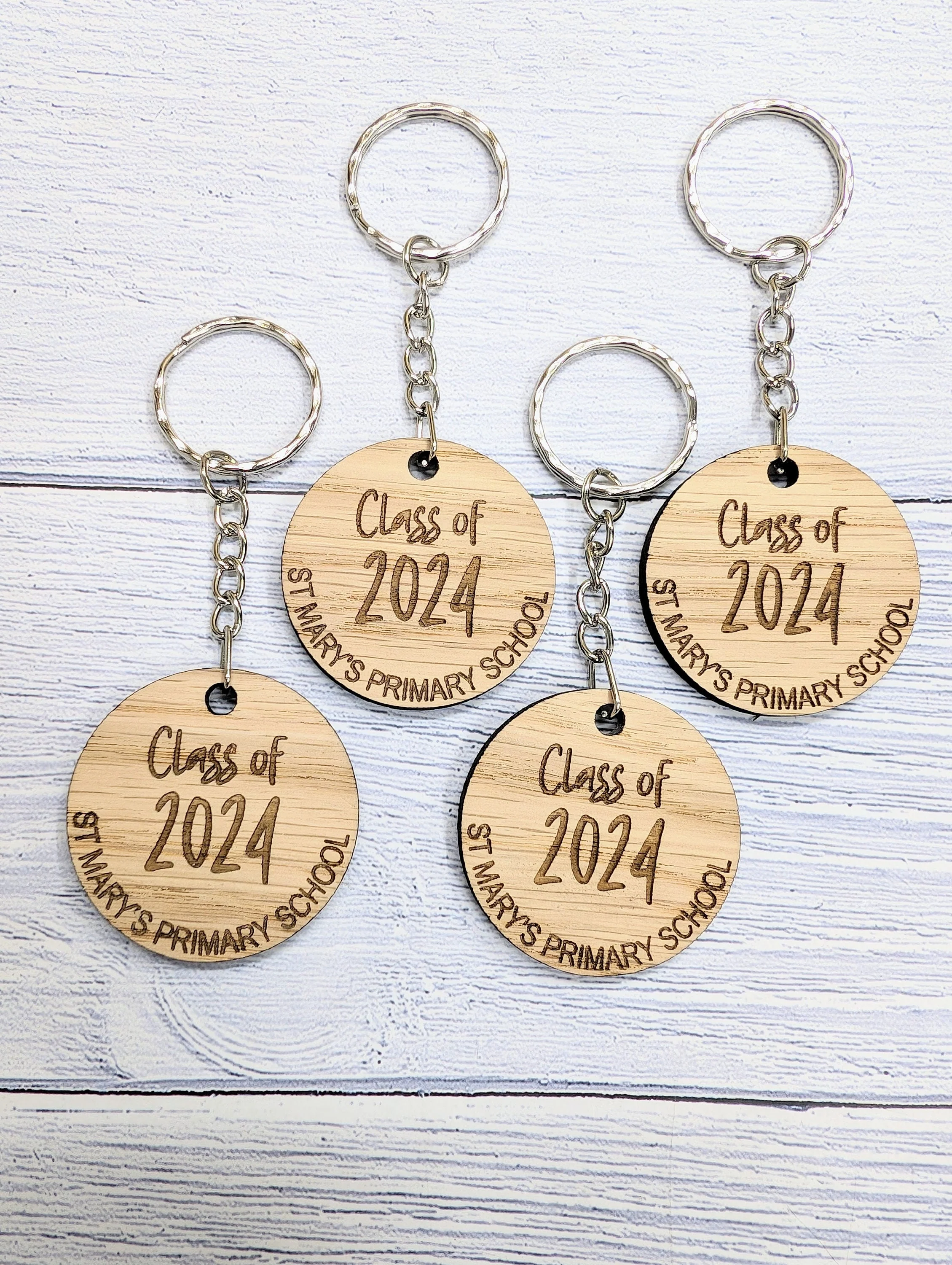 Personalised "Class of" Student Keyrings, School Name, Oak School Key Chains, Students Gifts | Gifts from Teacher, End of Term, End-of-Year - Image 6