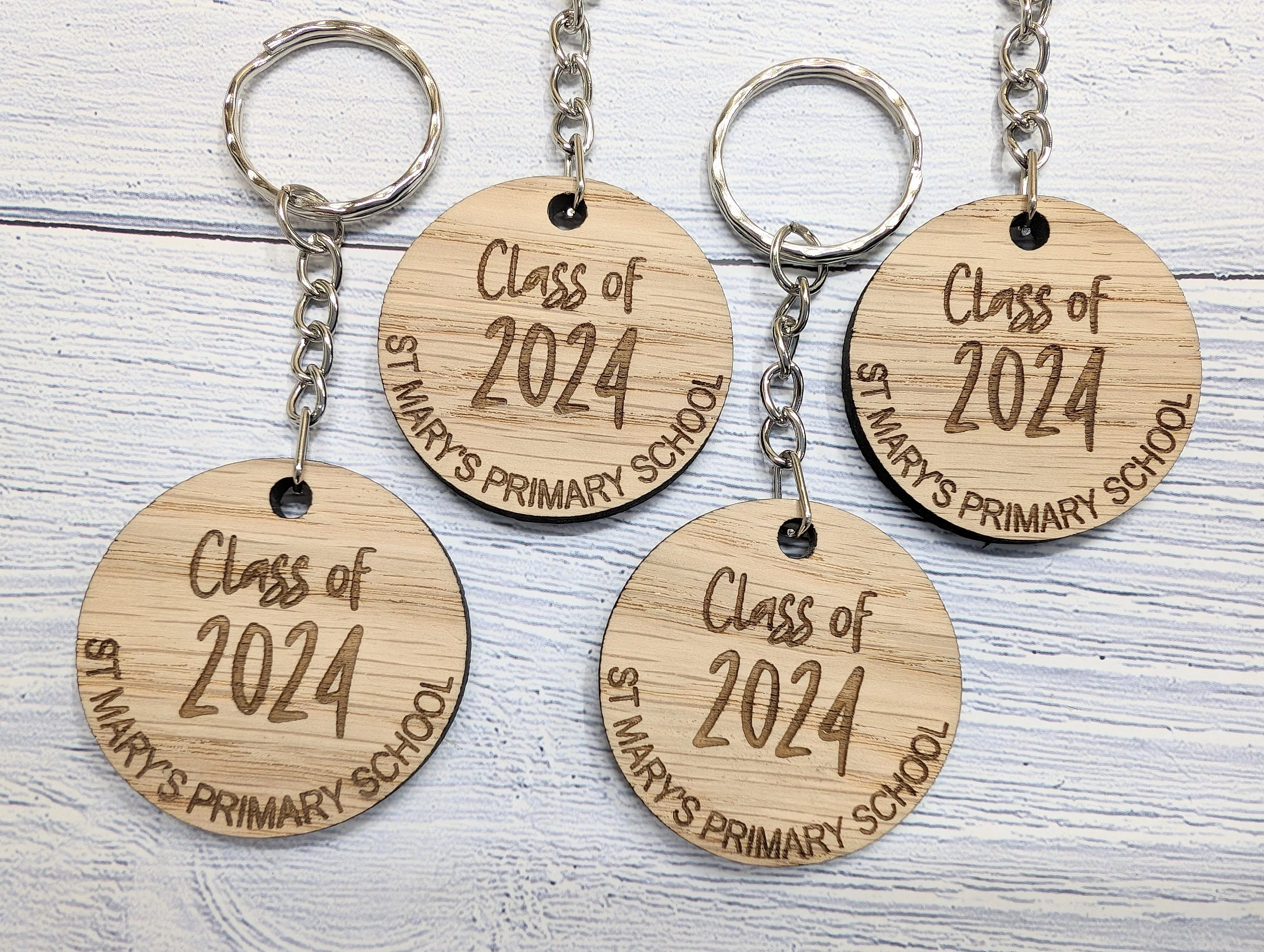 Personalised "Class of" Student Keyrings, School Name, Oak School Key Chains, Students Gifts | Gifts from Teacher, End of Term, End-of-Year - Image 9