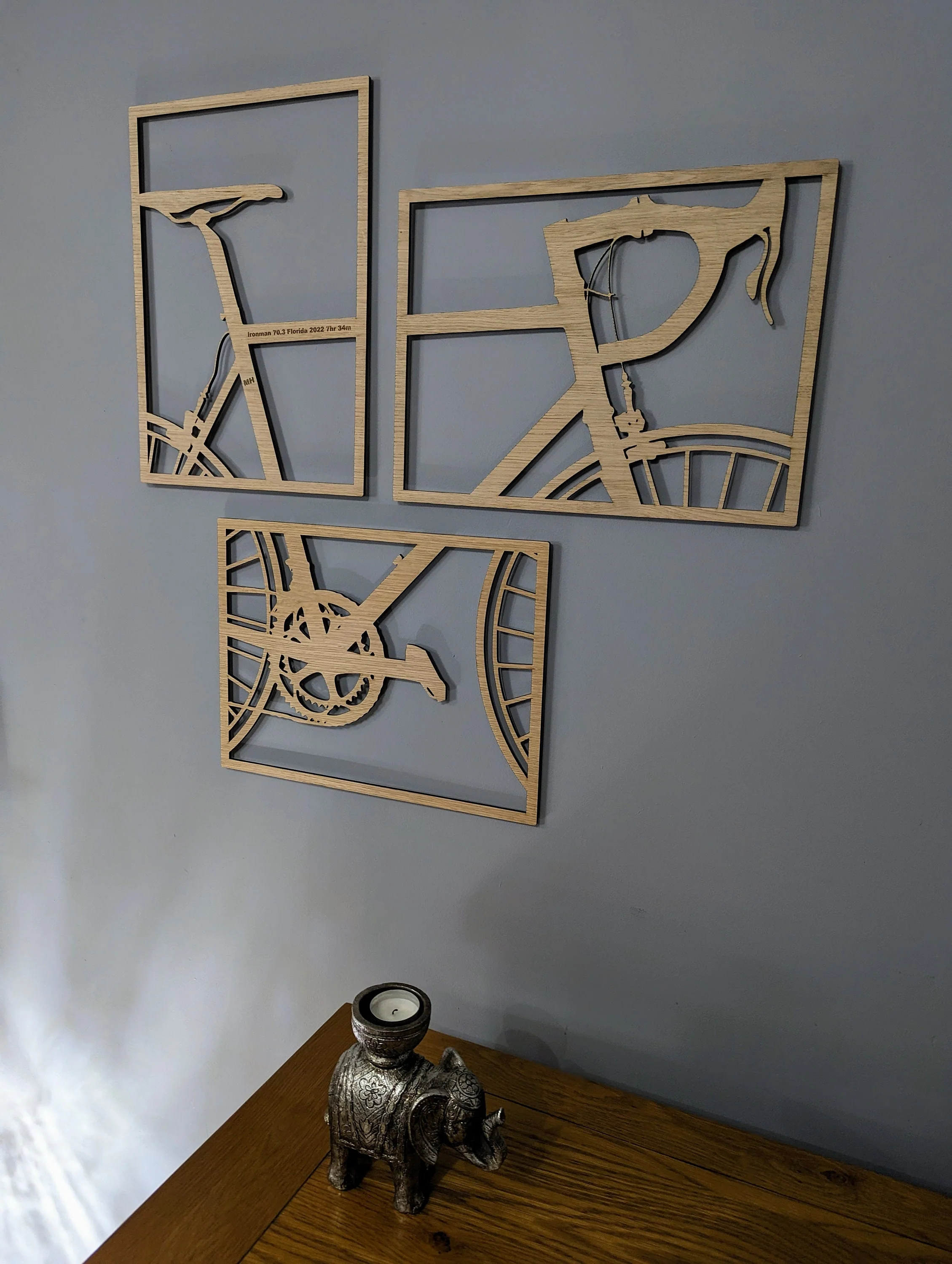 Personalised Cycling Wall Art, Wooden Bike Wall Art, Cyclist Wall Art, Personalised Wall Art - Image 6