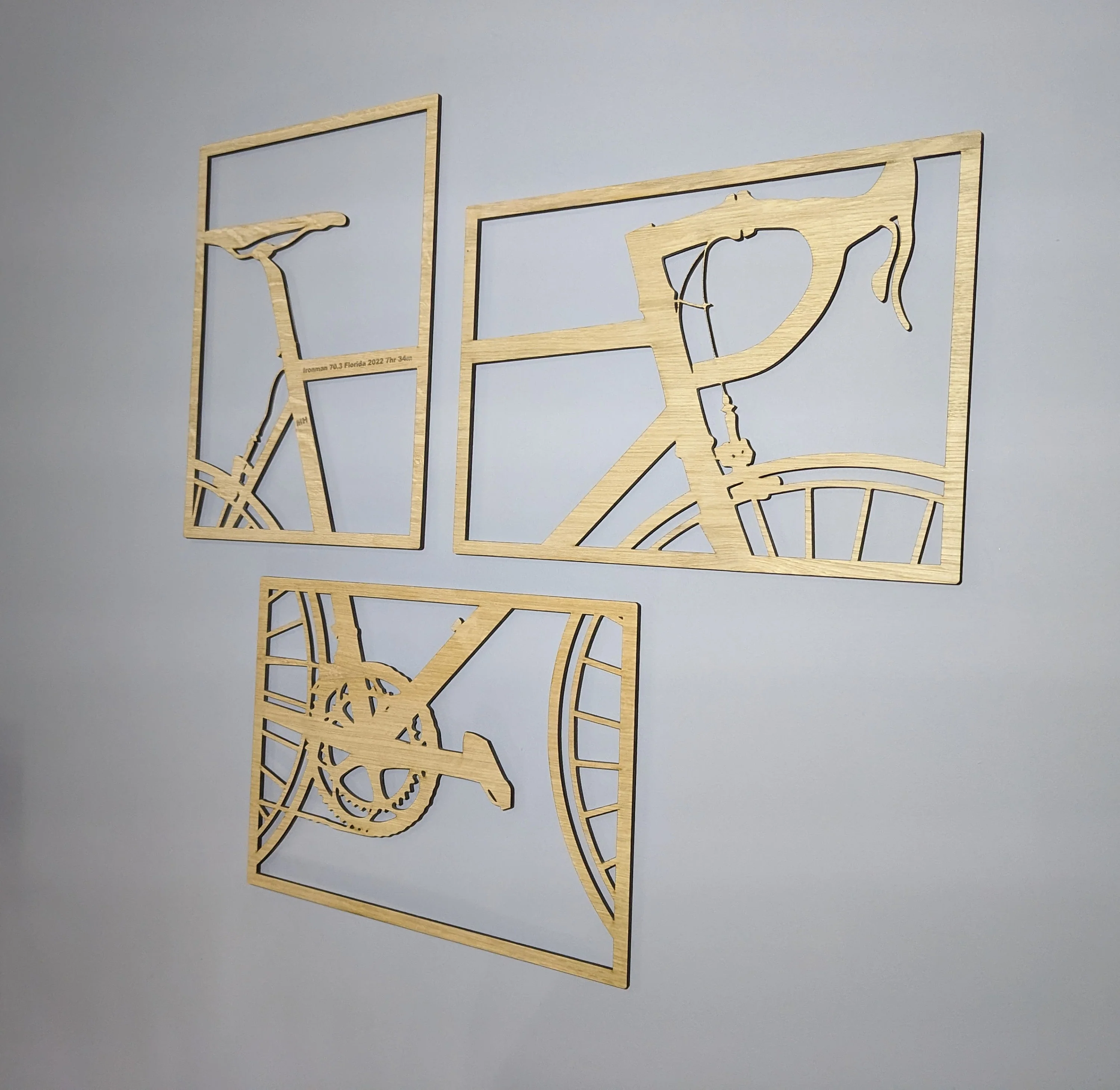 Personalised Cycling Wall Art, Wooden Bike Wall Art, Cyclist Wall Art, Personalised Wall Art - Image 7