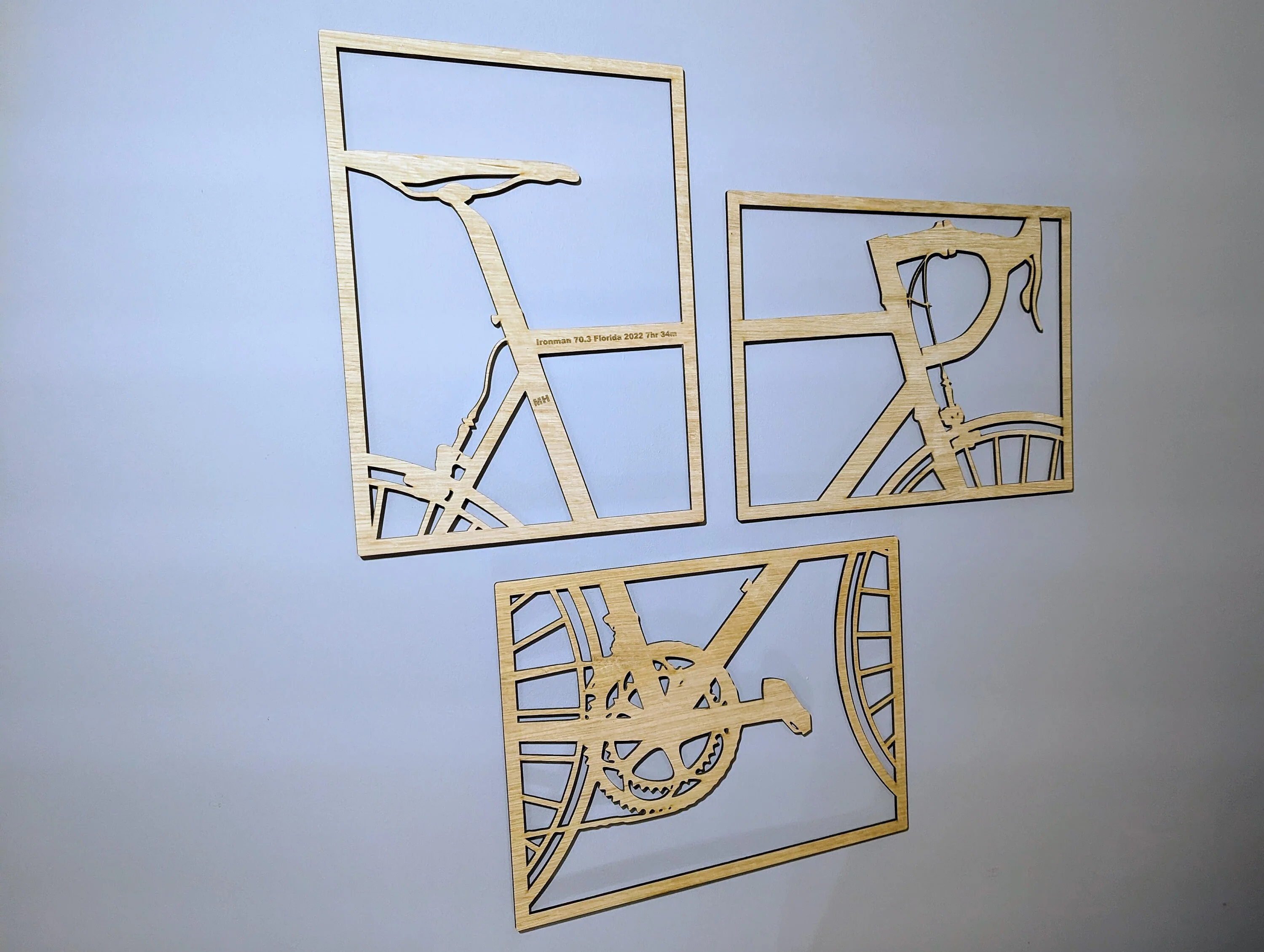 Personalised Cycling Wall Art, Wooden Bike Wall Art, Cyclist Wall Art, Personalised Wall Art - Image 8