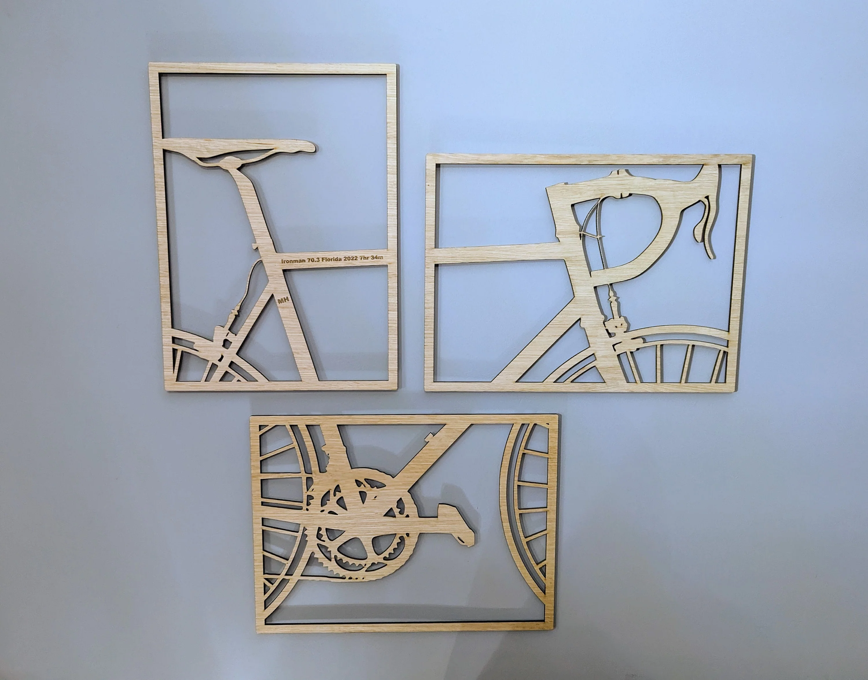 Personalised Cycling Wall Art, Wooden Bike Wall Art, Cyclist Wall Art, Personalised Wall Art - Image 9