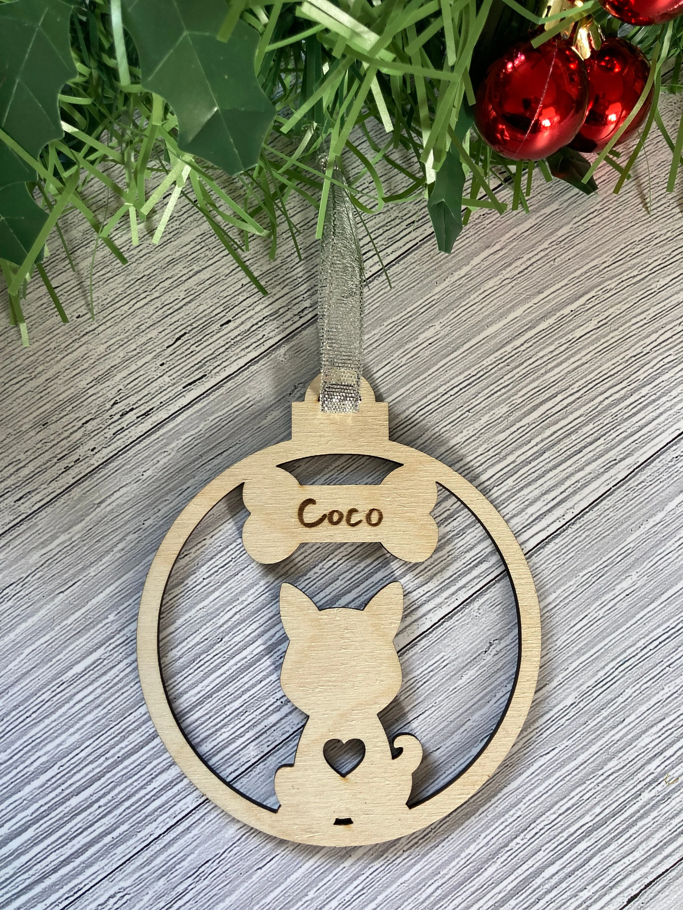 Personalised Dog Christmas Tree Decoration | Christmas Gift for Dog Lovers | Stocking Filler - Image 4