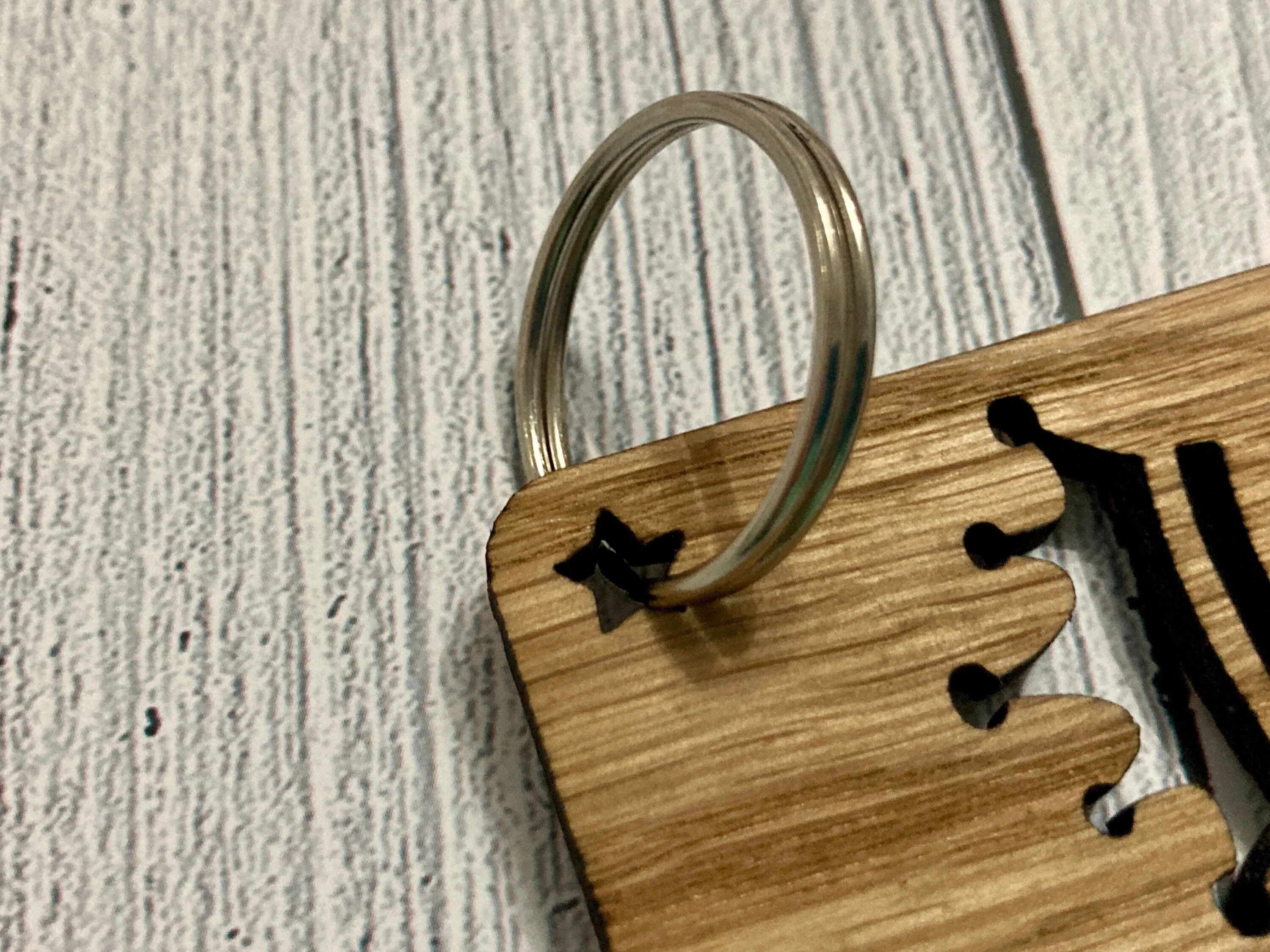 Personalised Employee Recognition Keyrings, Engraved Wooden Staff Appreciation Keyring, Oak - Image 10