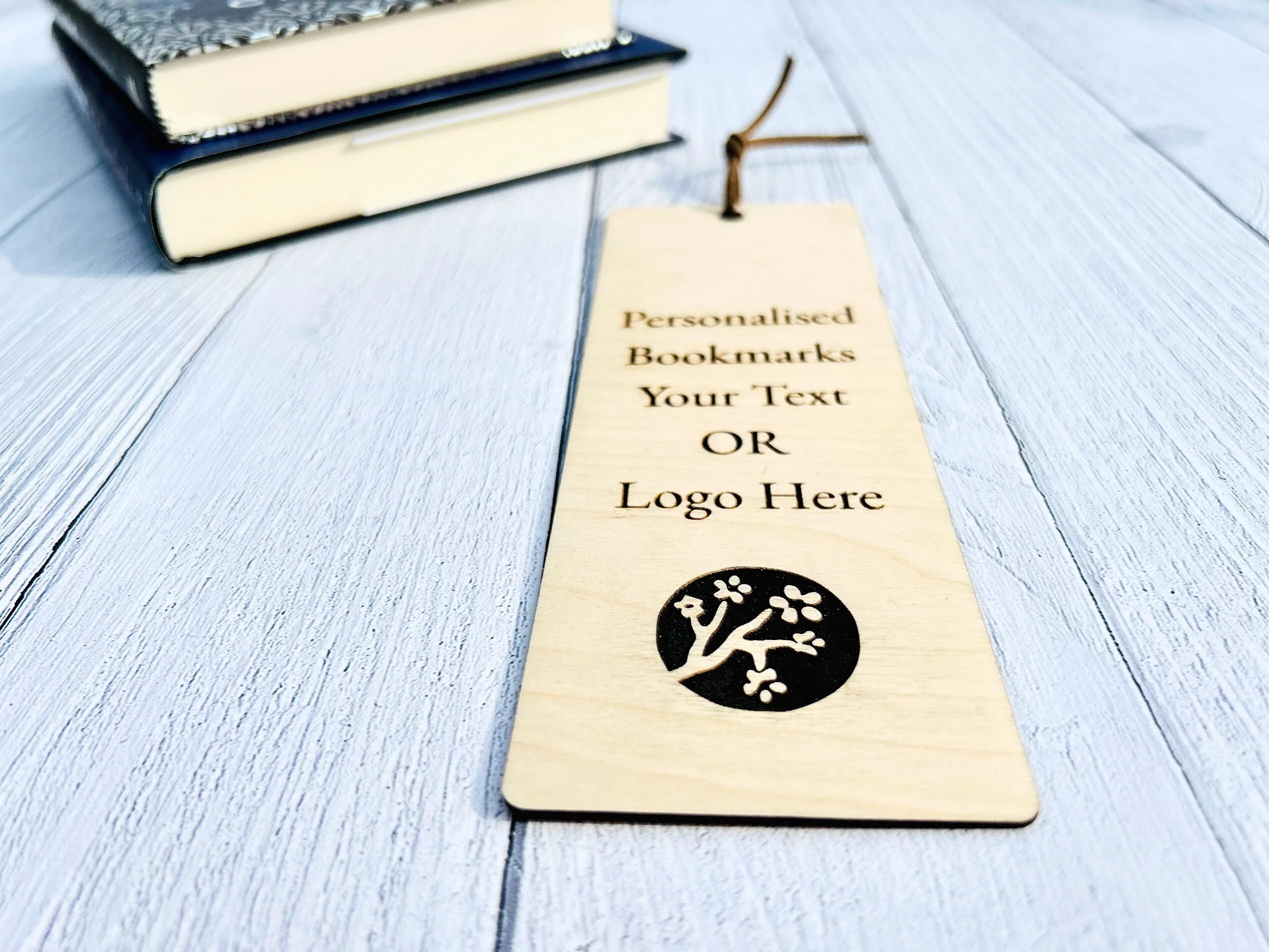 Engraved Wooden Bookmark: Personalised Logo, Corporate Gift - Image 3