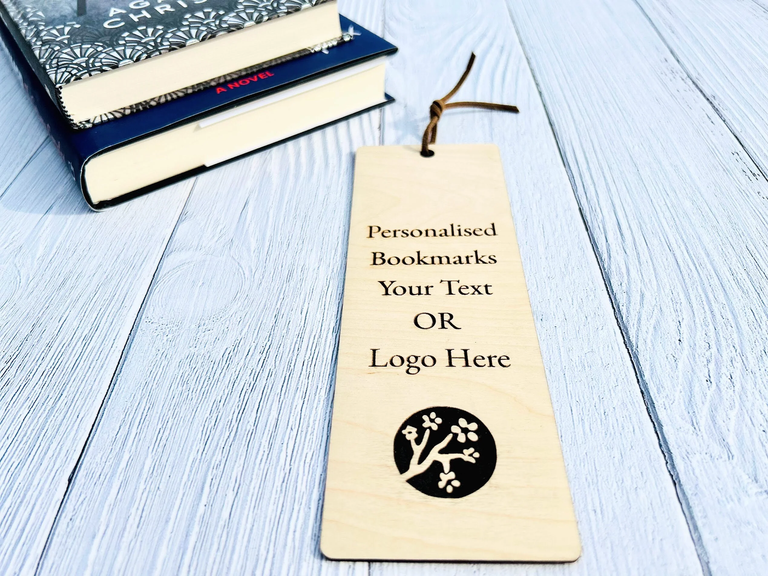 Engraved Wooden Bookmark: Personalised Logo, Corporate Gift - Image 5