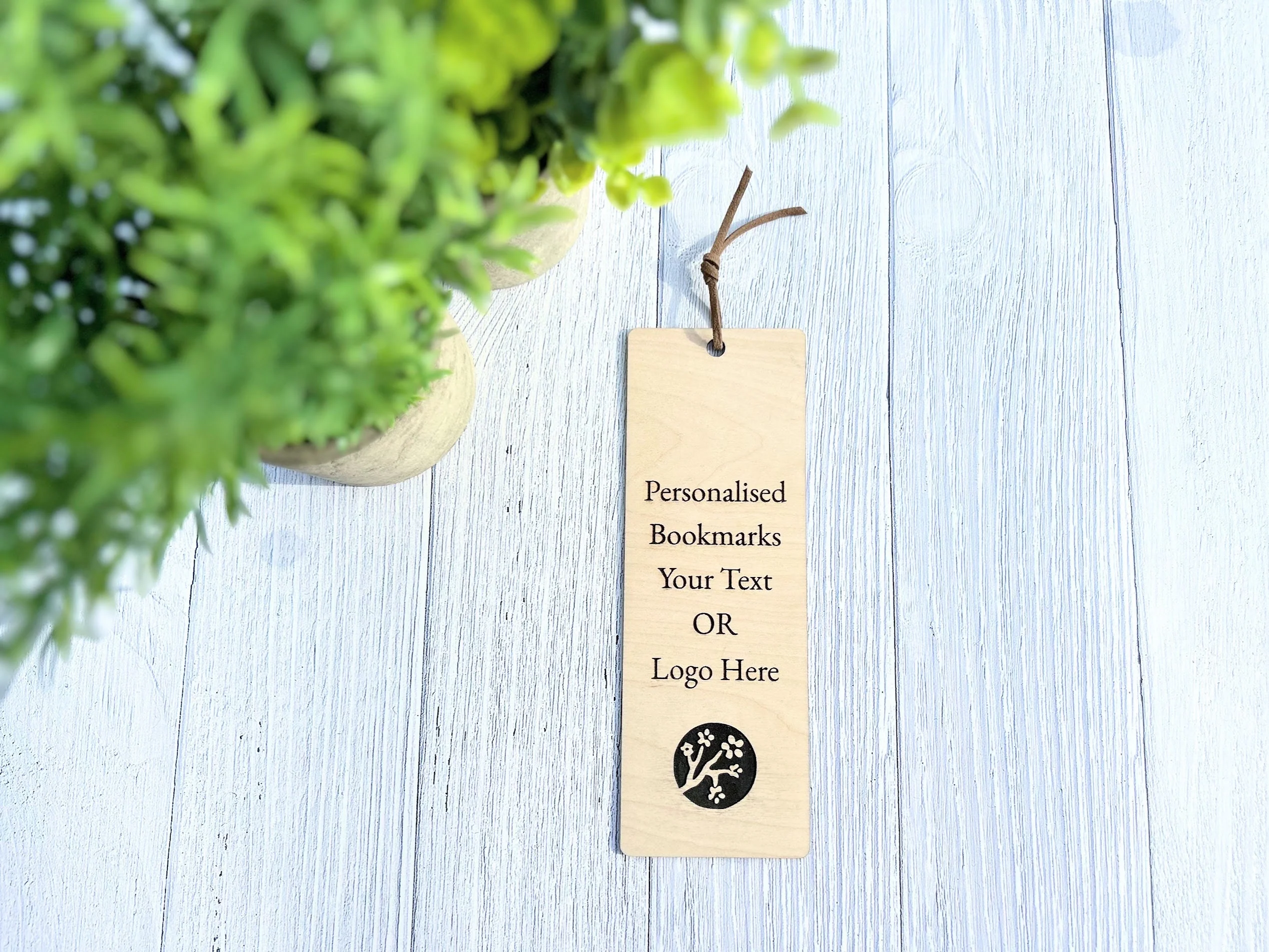 Engraved Wooden Bookmark: Personalised Logo, Corporate Gift - Image 6