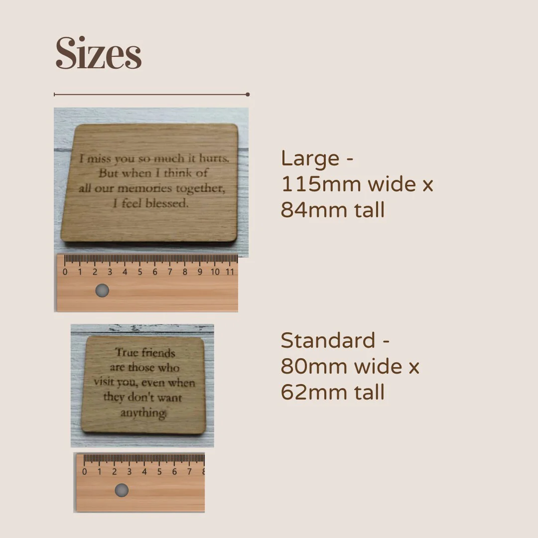 Personalised Oak Fridge Magnets: Engraved Wood, Custom Quote - Image 9