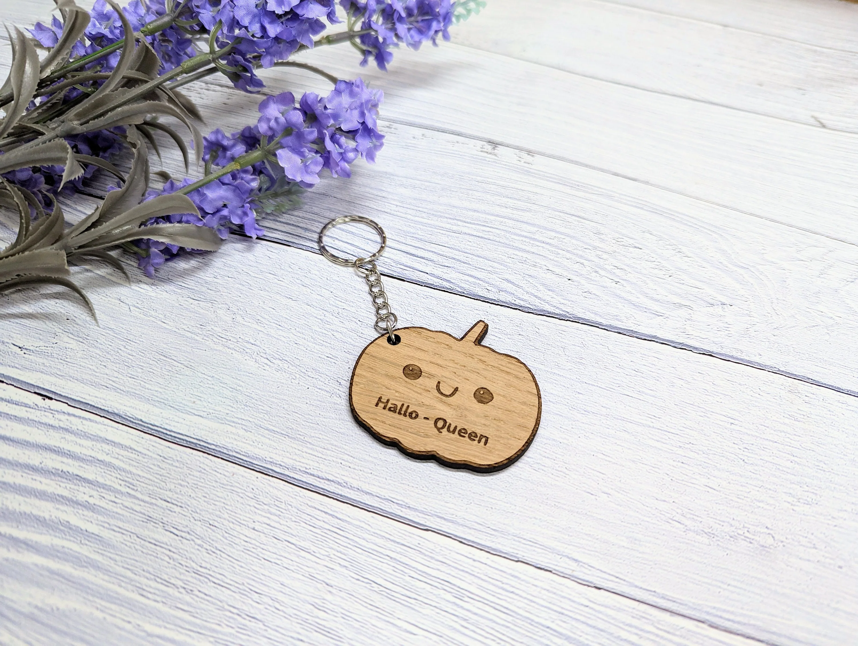 Personalised Halloween Pumpkin Keyring - A Spooky Season Must-Have! - Image 3