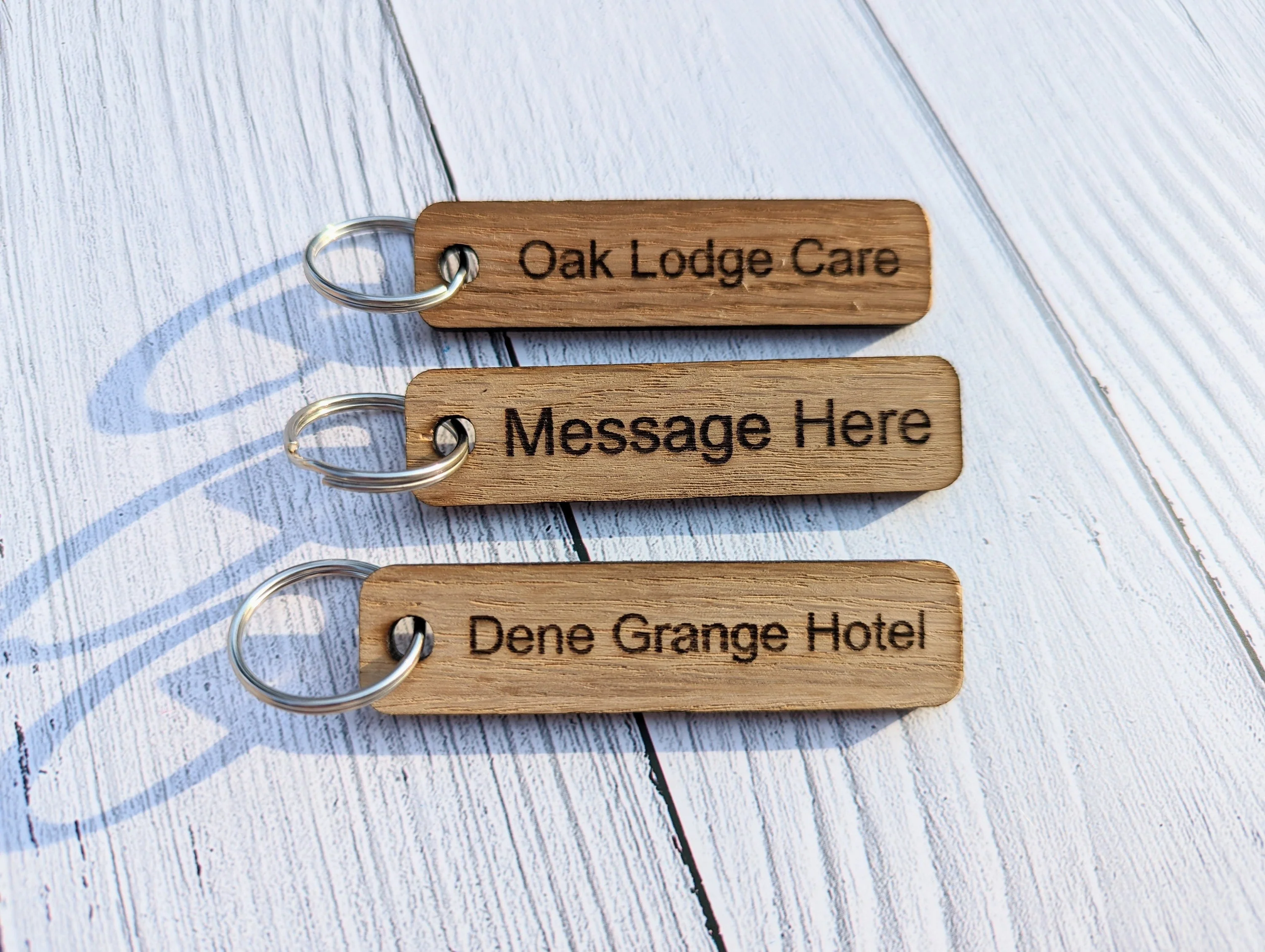 Personalised Keyrings | Custom Keyfobs | Wooden Keyring | Oak Wood | Bulk | Wooden Key Chain | Oak Keyring | Bulk Keyrings