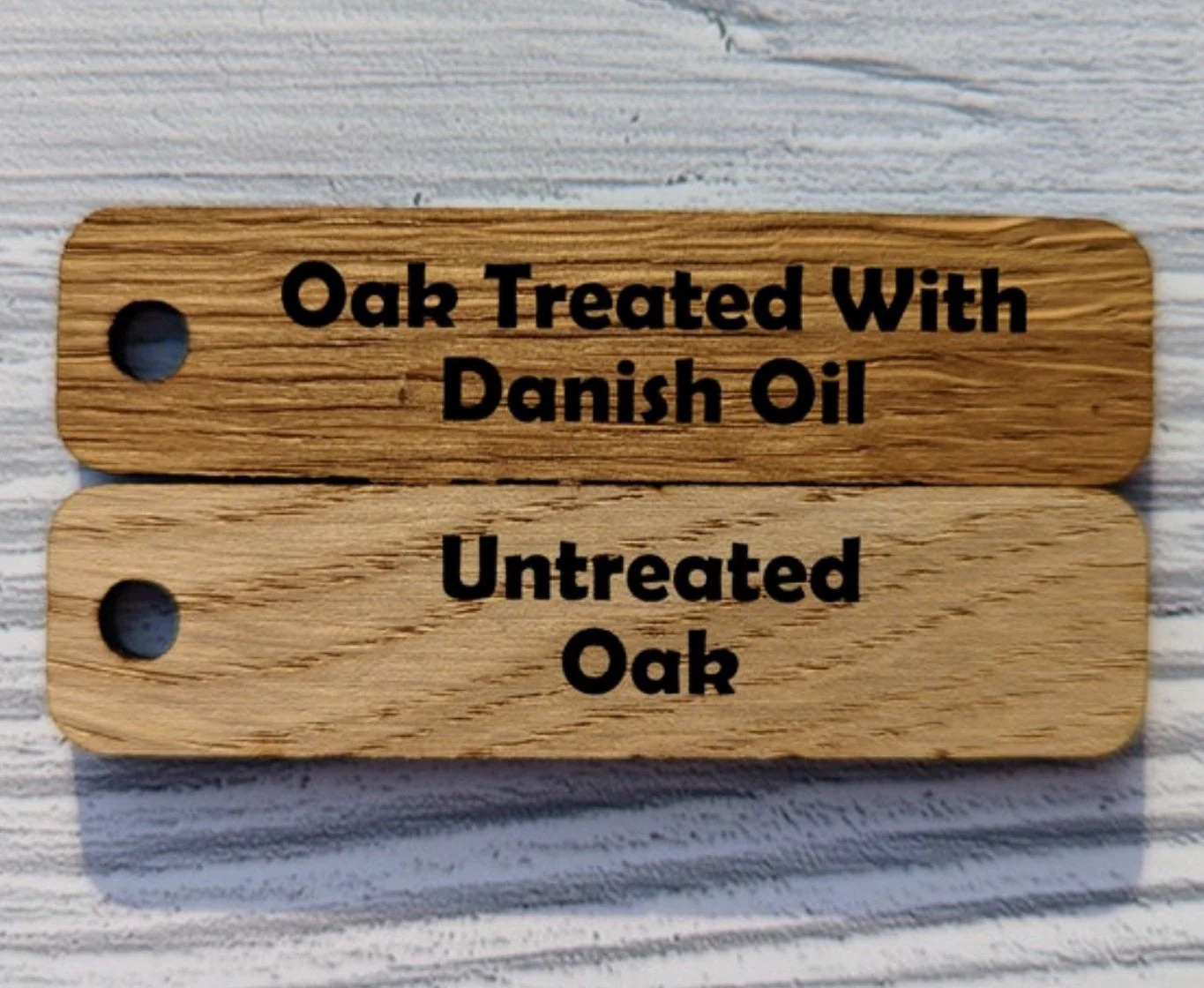 Personalised Keyrings | Custom Keyfobs | Wooden Keyring | Oak Wood | Bulk | Wooden Key Chain | Oak Keyring | Bulk Keyrings - Image 2