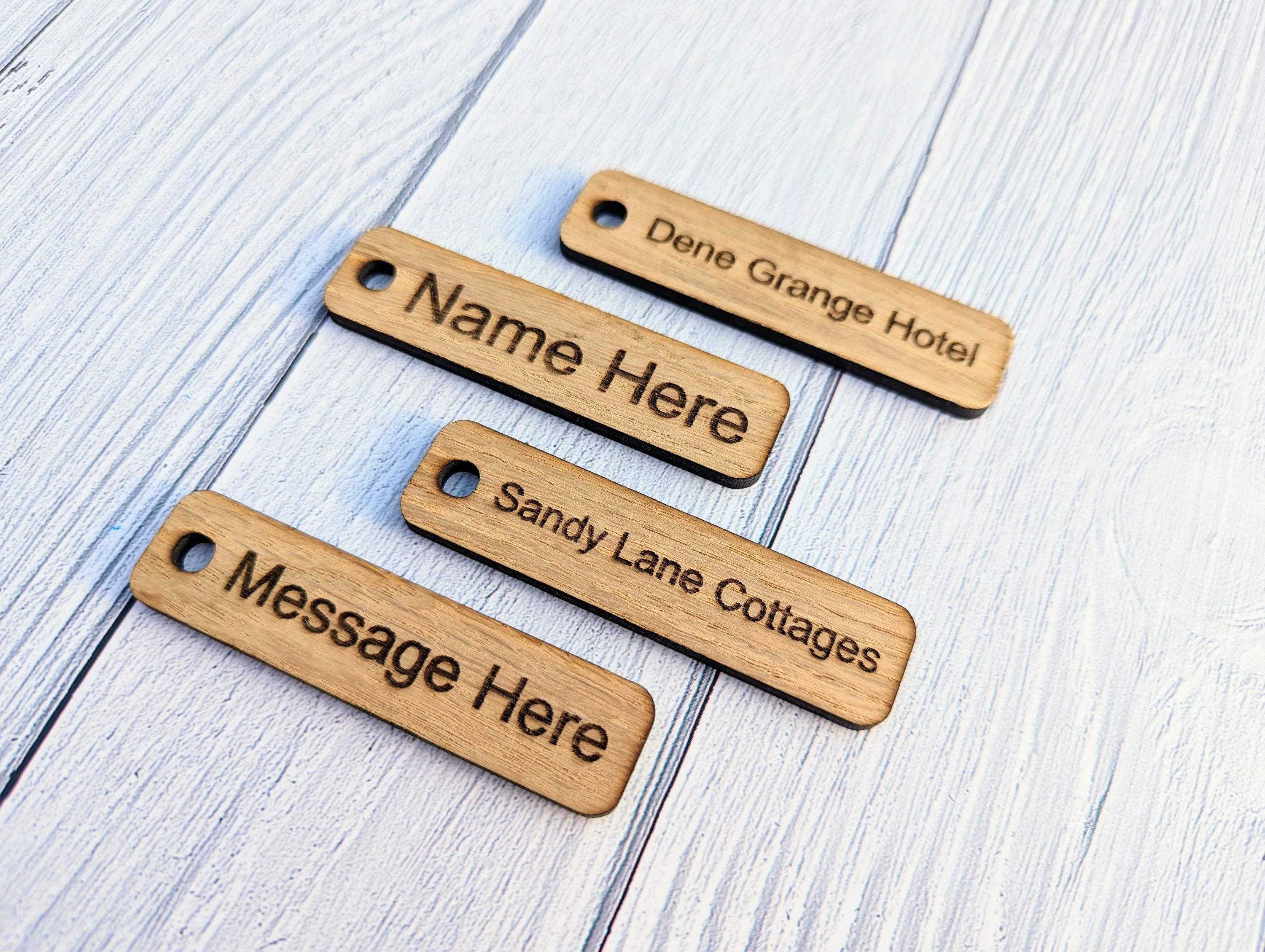 Personalised Keyrings | Custom Keyfobs | Wooden Keyring | Oak Wood | Bulk | Wooden Key Chain | Oak Keyring | Bulk Keyrings - Image 3