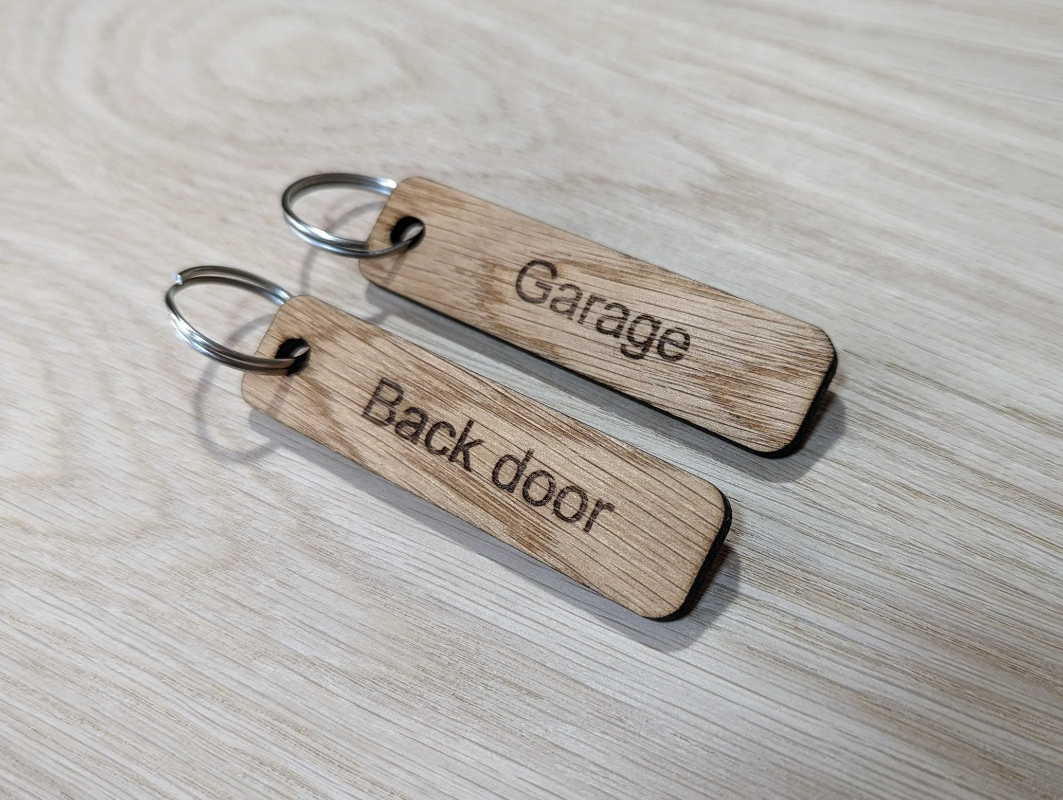 Personalised Keyrings | Custom Keyfobs | Wooden Keyring | Oak Wood | Bulk | Wooden Key Chain | Oak Keyring | Bulk Keyrings - Image 7
