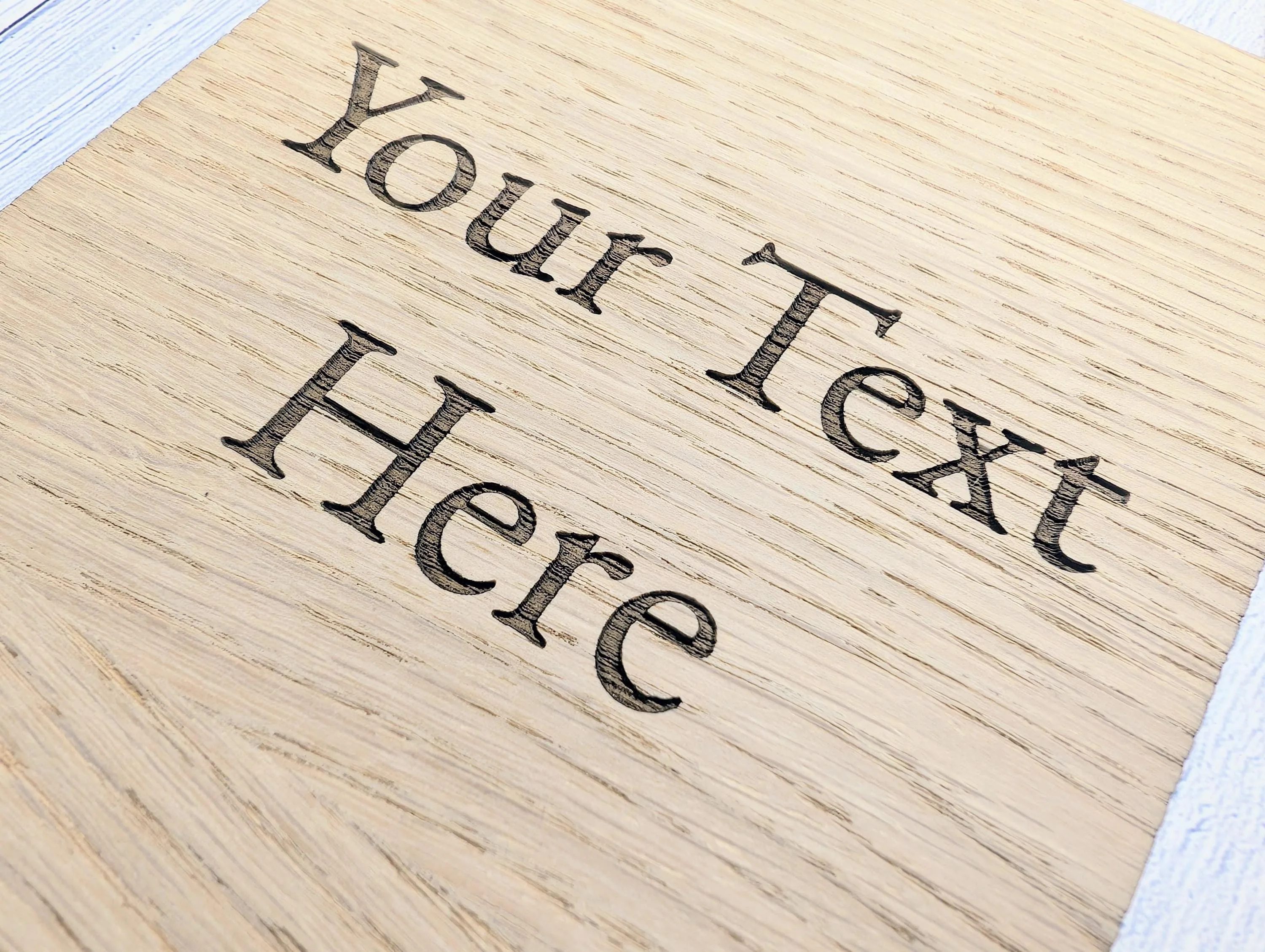 Personalised Oak Sign – Custom Text Portrait Plaque – Wooden Business or Home Sign – Natural Jute String, Hanging Door Sign, Wall Signage - Image 9